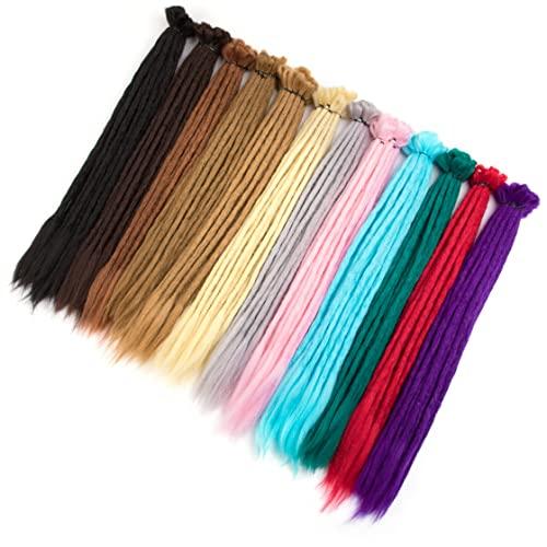 Originea Beauty Originea Crochet Dreadlocks Extensions 100% Handmade Synthetic Hair Extensions (Light Grey, 20 inch)