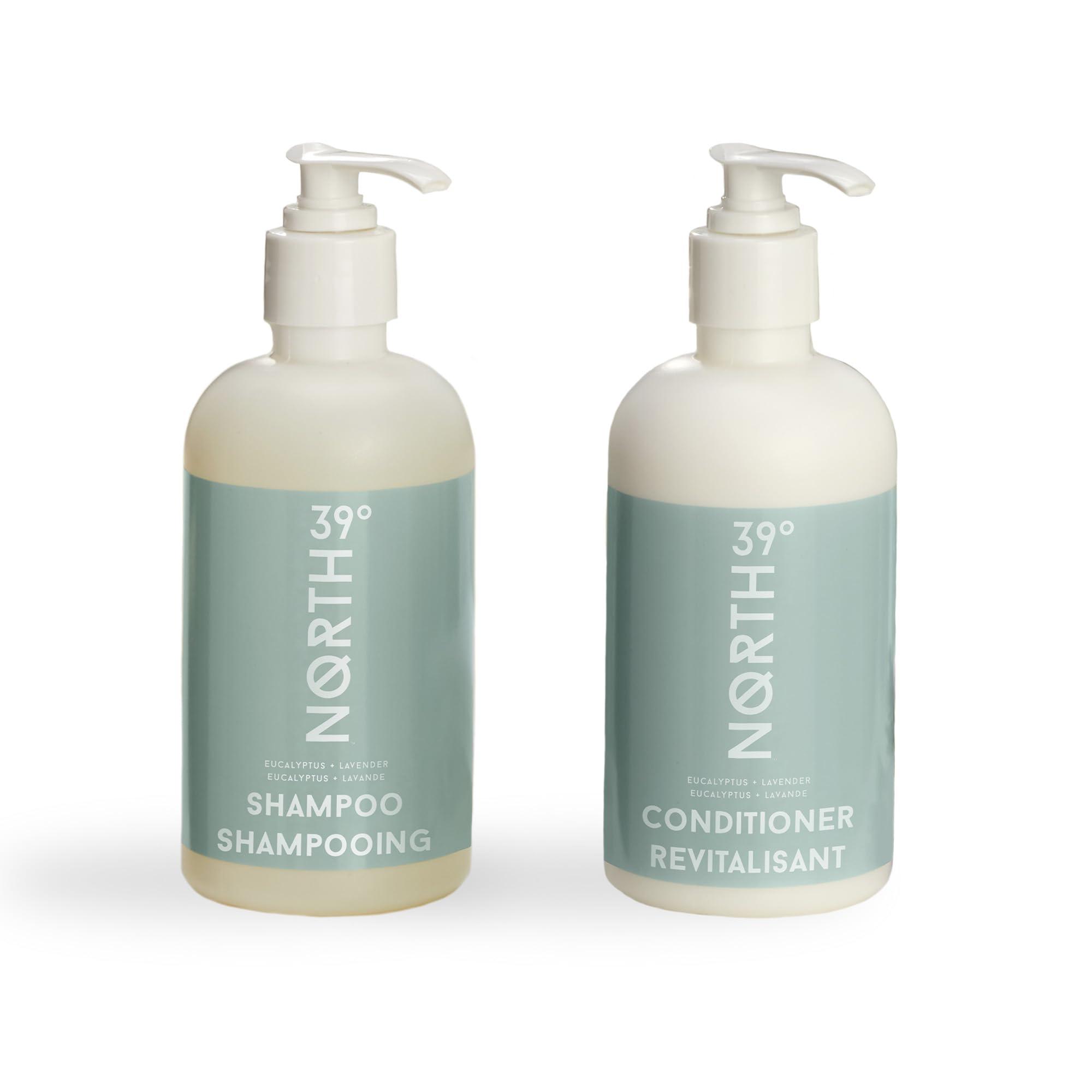 39° North 39 North Shampoo & Conditioner Set - Eucalyptus & Lavender Scent - Courtyard by Marriott and Residence Inn Hotels - Cleansing & Moisturizing - All Natural - 8.5oz - Hair Care Set