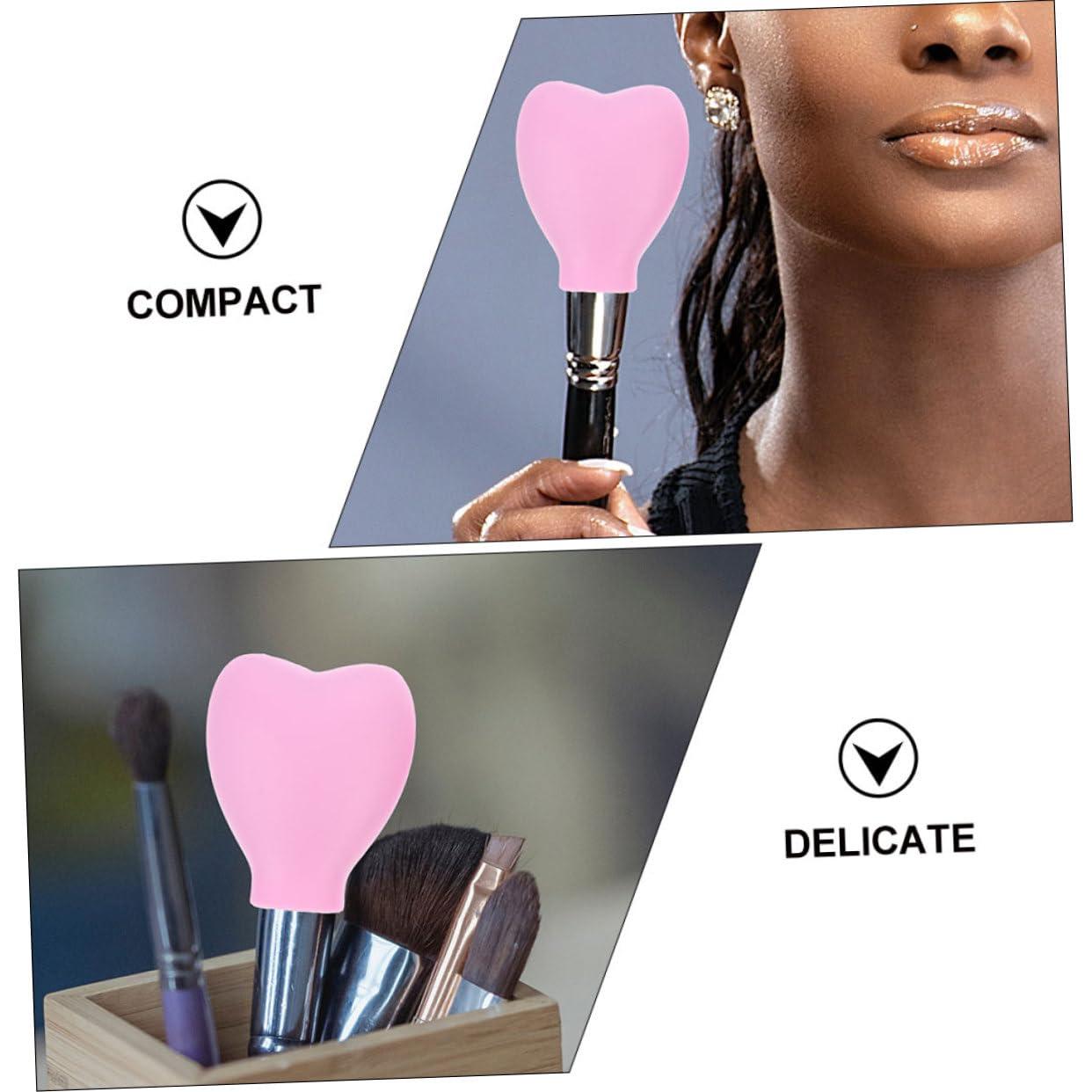 FRCOLOR FRCOLOR 6pcs Makeup Brush Dust Cover Makeup Holder Brush Holder Makeup Brush Storage Cover Brush Coverings Makeup Brush Covers Makeup Brush Lid Brush Head Cover Make up Travel