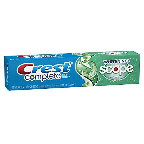 Crest Crest Complete Whitening Plus Scope Minty Fresh Toothpaste, 8-Ounce (Pack of 4)