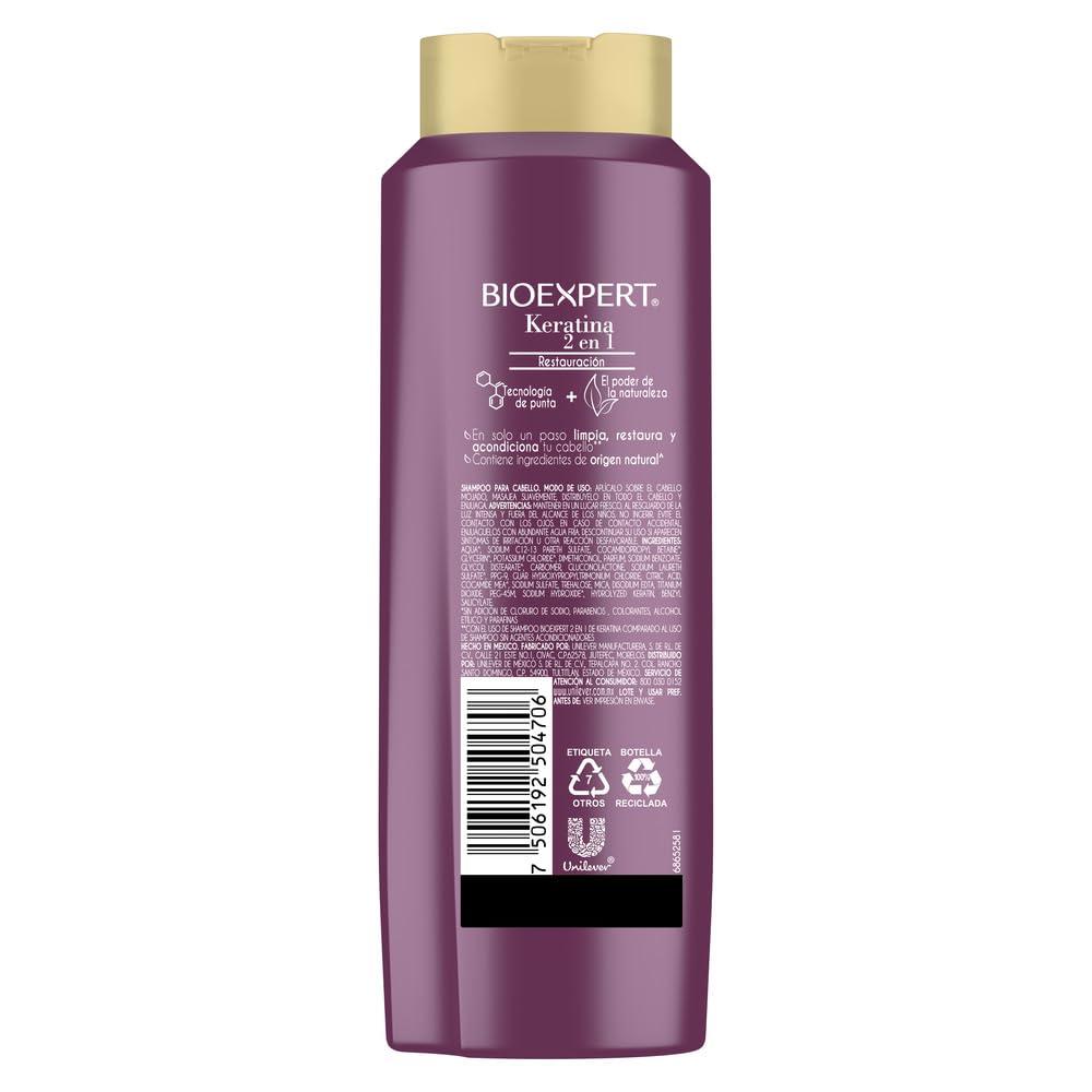 Bioexpert Bioexpert 2 in 1 Shampoo and Conditioner - Keratina 650ml