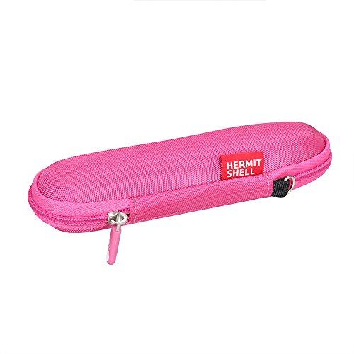 Hermitshell Hermitshell Travel Case Fits Panasonic ES2113PC Facial Hair Trimmer Women Pivoting Head Eyebrow Trimmer Attachments (Pink)
