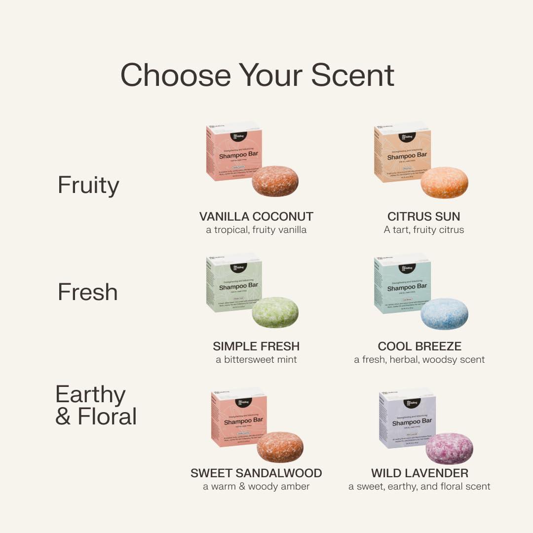 The Earthling Co. The Earthling Co. Shampoo Bar - Promote Hair Growth, Strengthen & Volumize All Hair Types - Paraben & Sulfate Free formula with Natural, Vegan Ingredients for Dry Hair (Wild Vanilla, 3 oz)