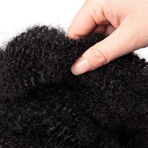 Originea Beauty Originea 6 Inch 150g Afro Kinkys Bulk Human Hair for Dreadlocks Making, Repairing and Extending,100% Afro Kinky Curly Human Hair Bulk Can be Dyed and Bleached Including Free Crochet Hooks and Comb