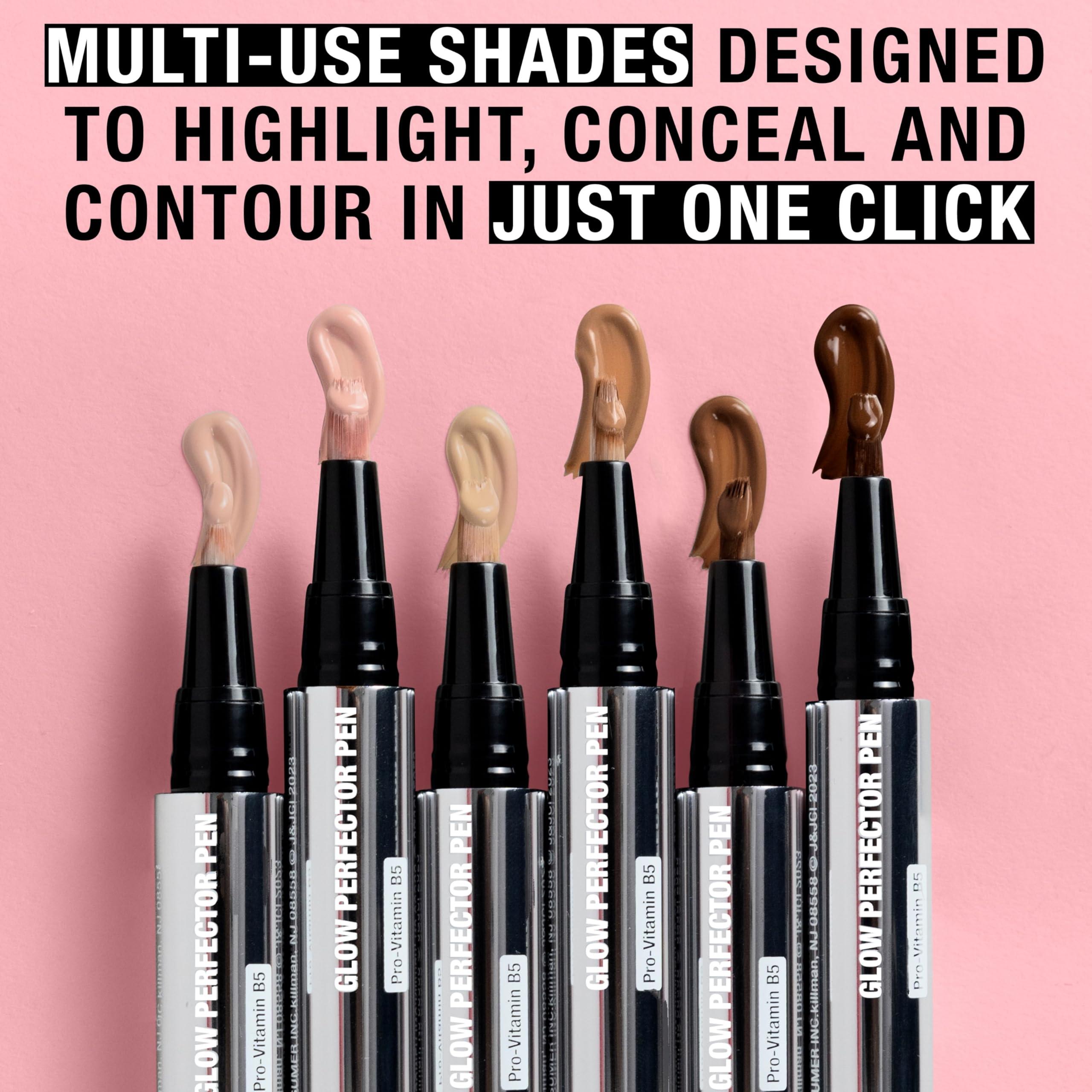 Neutrogena Neutrogena Healthy Skin Glow Perfector Pen, Lightweight Brightening Concealer Pen with Pro-Vitamin B5 & Vitamin E to Brighten Darkness & Dullness for a Natural, Radiant Highlight, Light, .1 oz