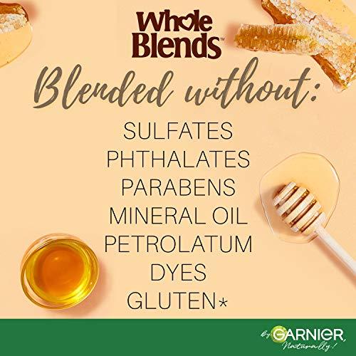 Garnier Garnier Whole Blends Sulfate Free Remedy Honey Treasures Replenishing Shampoo and Conditioner Set for Very Damaged Hair with Sample, 12 Fl Oz, 1 Kit (Packaging May Vary)