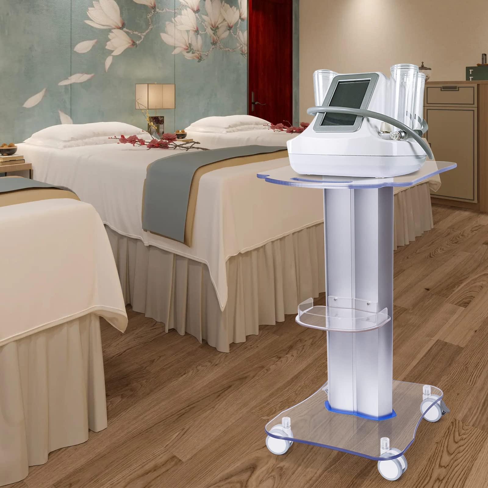 Ghankopd Salon Trolley Cart Beauty Instrument Tray Rolling Cart Beauty Salon Tools Storage Salon Cart for Barber Stores Spas Tattoo Parlors Multipurpose Tool Cart