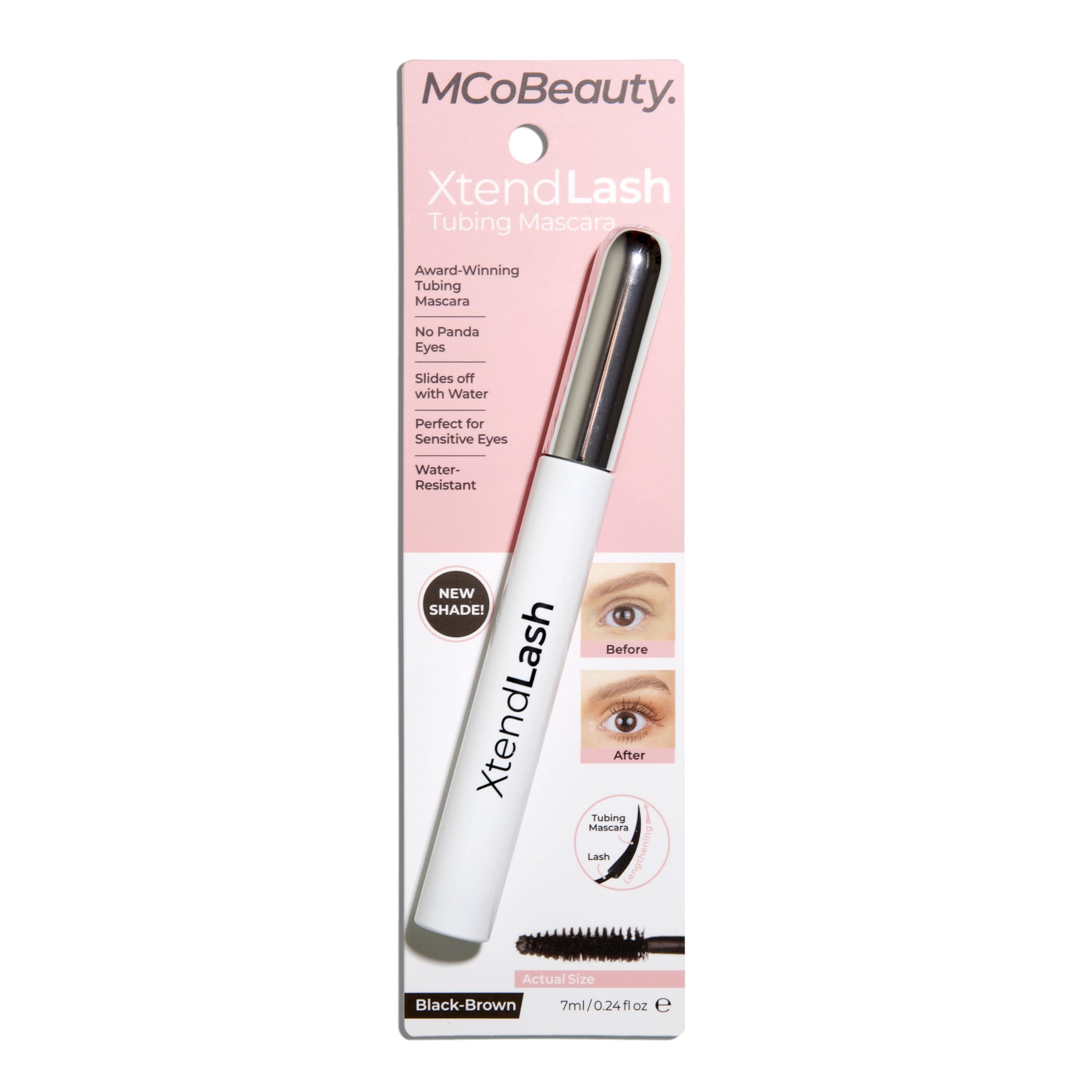 MCoBeauty MCoBeauty XtendLash Tubular Mascara, Black-Brown, Bold Definition for Intensely Defined Lashes, Vegan, Cruelty Free Cosmetics