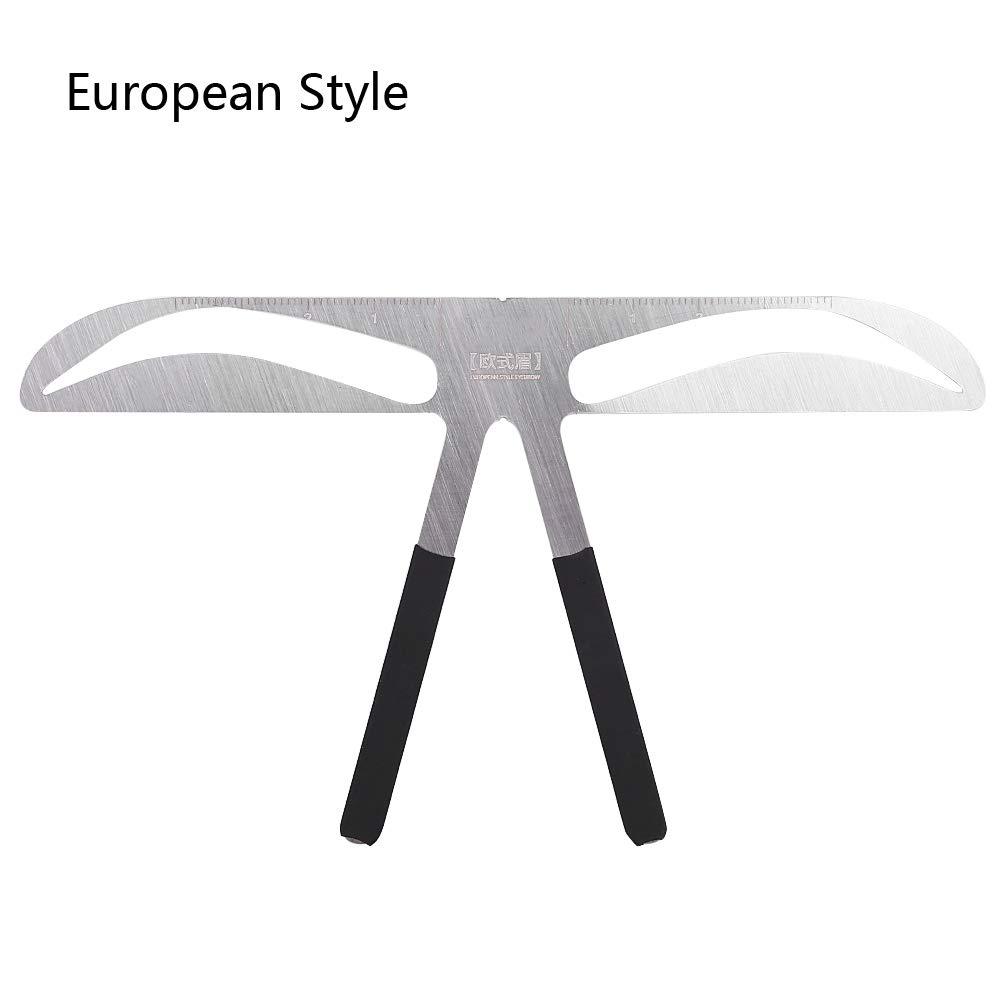 Tbest Eyebrow Ruler Stencil,Eyebrow Ruler Eyebrow Measure Balance Extension Ruler Eyebrow Shape Stencil European Style
