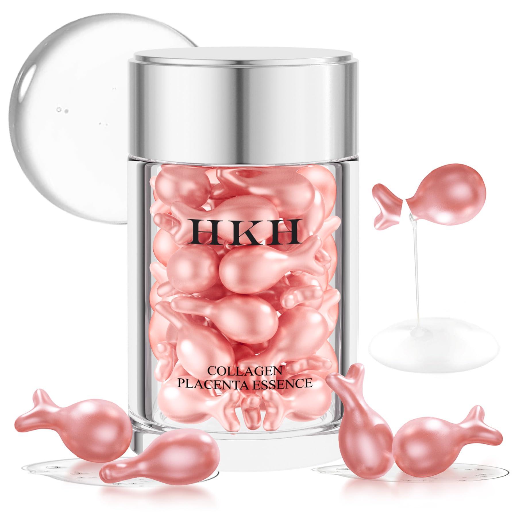 HKH Pro-Retinol Serum For Face Anti-Aging Wrinkle 48 Capsules, Vitamin C Anti-Wrinkle,Vitamin A Retinol Collagen Anti-Aging Night Serum For Women,Smooth,Hydrate,Firming Skin,Travel Portable