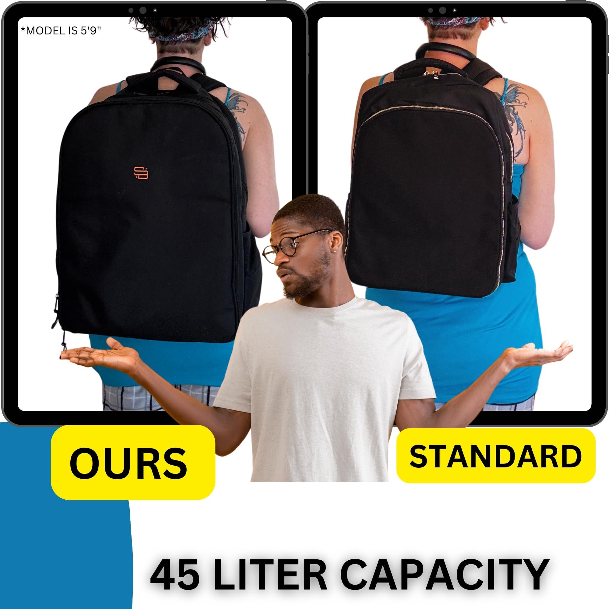 Smart Barber Smart Barber XL Barber Bag & Barber Backpack for Clippers, Tools & Supplies  Padded Tool Compartment, Durable, Easy-Clean, Water-Resistant Case for Traveling Stylists & Groomers