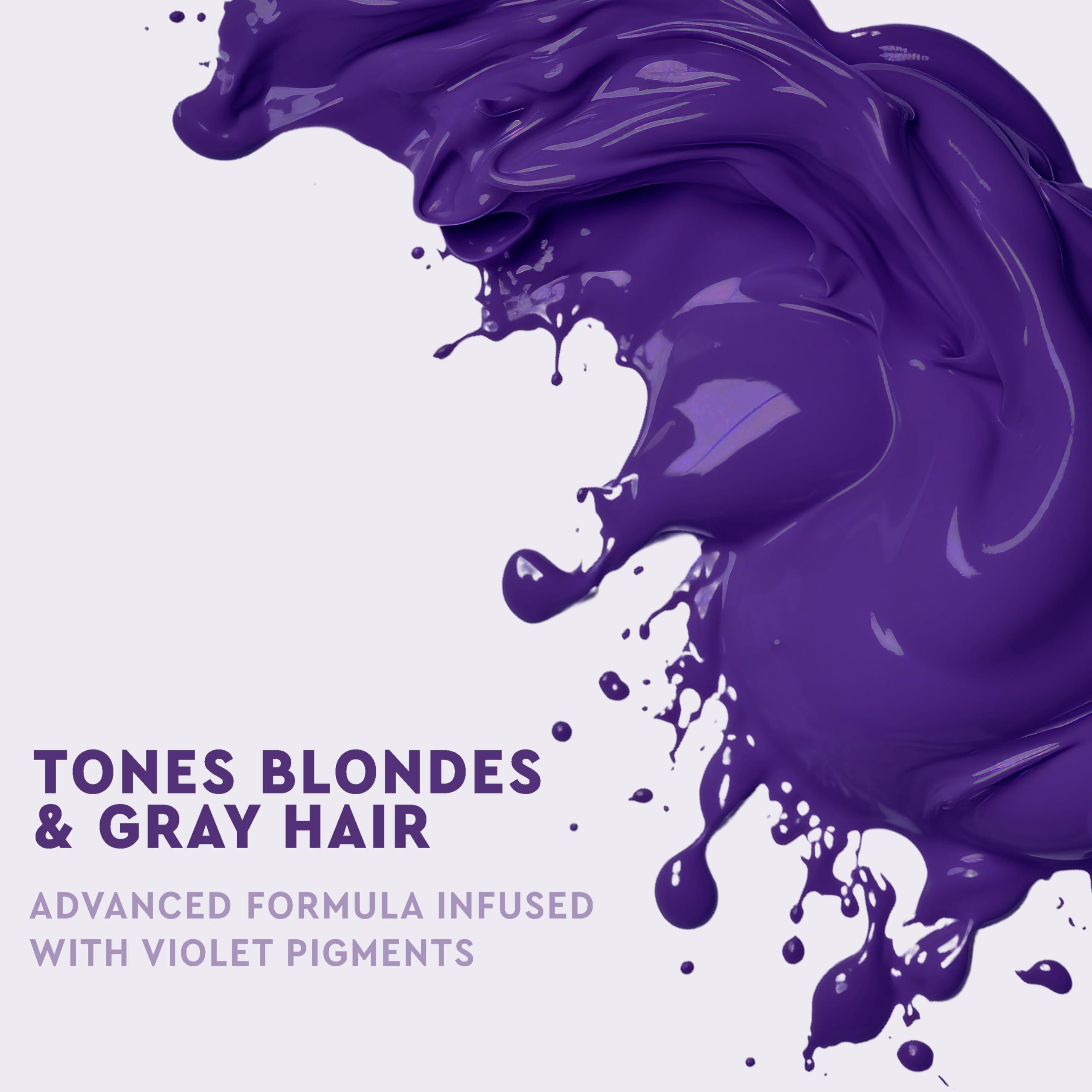 LA PUISSANCE LA PUISSANCE Silver Toning Purple Hair Mask for Blonde Hair & Gray or white Hair - Intense Hydration & Toning - Neutralizes Brassiness, Revives Shine, Softens & Hydrates - For Home and Salon Use