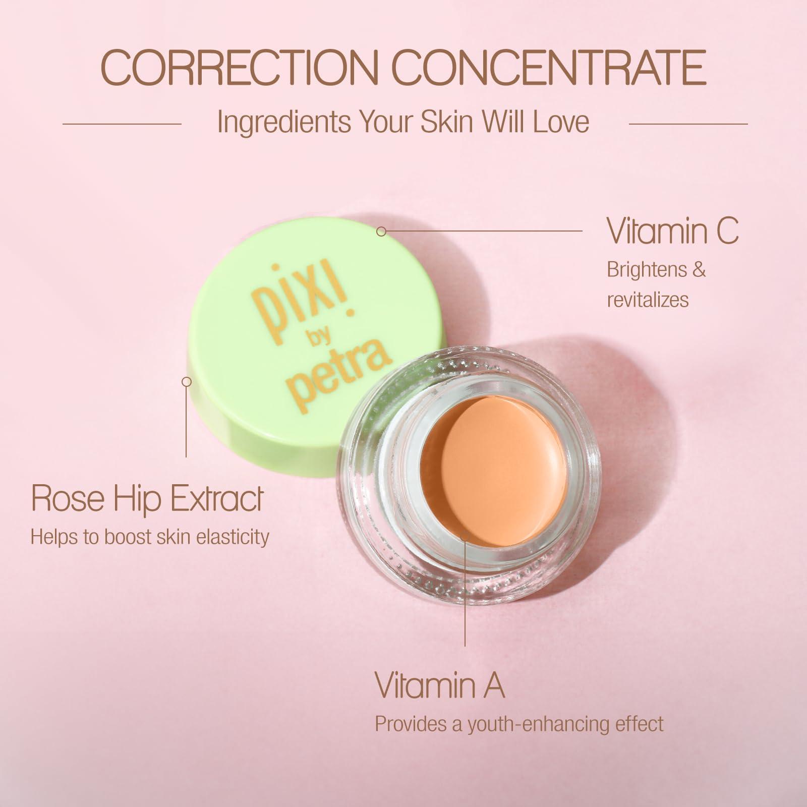 Pixi Pixi Beauty Correction Concentrate Duo - Brightening Peach & Awakening Apricot | Under Eye Colour Corrector | Illuminating Concealer | 0.1 Fl Oz Each