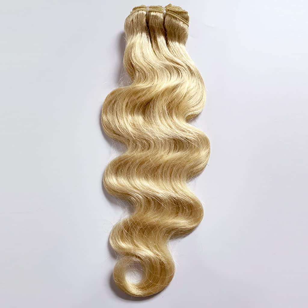 GREEMEO Clip In Human Hair Extensions Thicken Double Weft Remy Hair 120g 8pcs #613 Bleach Blonde Full Head Natural Silky Straight Clip in Human Extensions 18 Inch