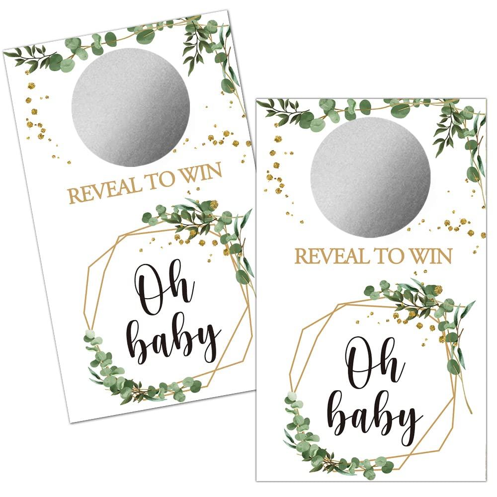 Haizct Haizct 50 Pack Blank Gift Certificate Scratch Off Cards for Small Business, Spa Beauty Makeup Hair Salon, Bridal Shower, Baby Shower, Country Wedding, Wedding Shower Ideas (Plants Flowers)