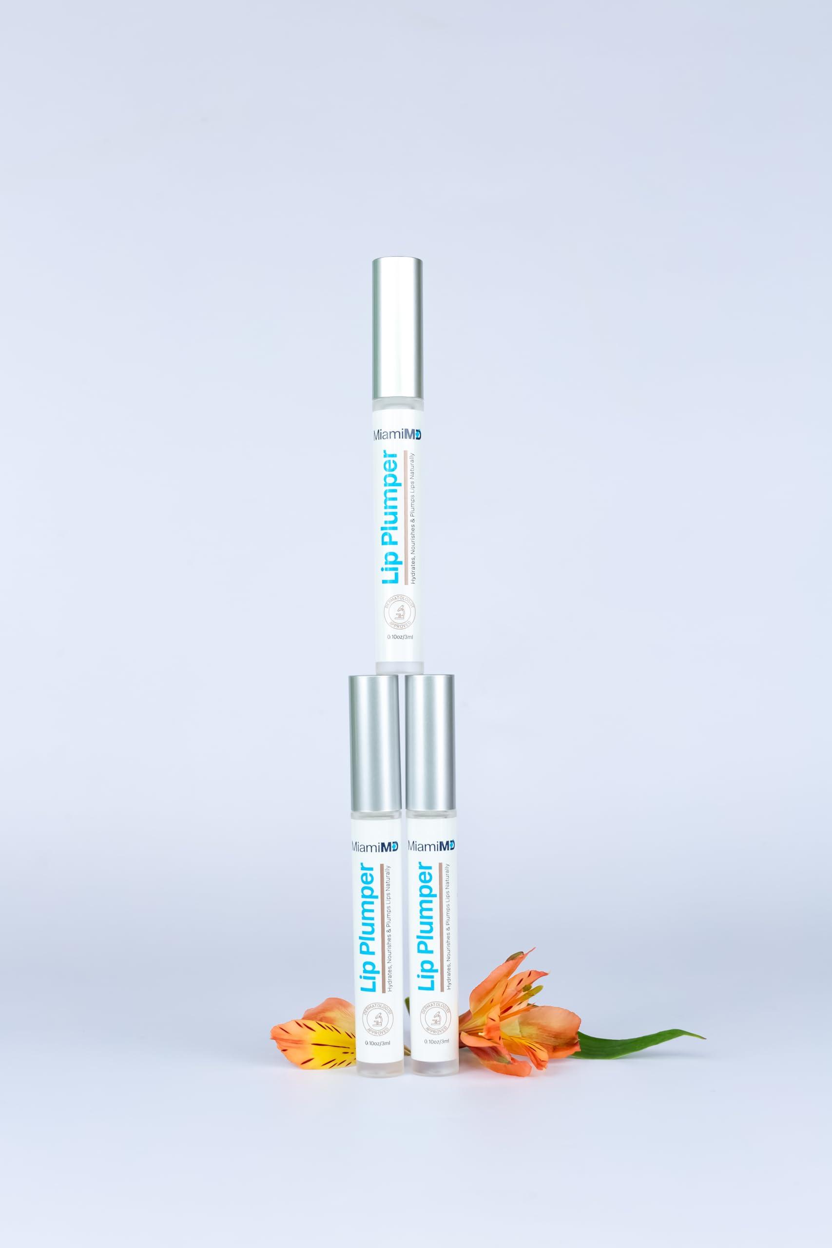 MiamiMD Lip Plumper (3ml) Premium Lip Gloss for Women -Hydrating and Nourishing with Collagen and Vitamin E - Gloss Plumper