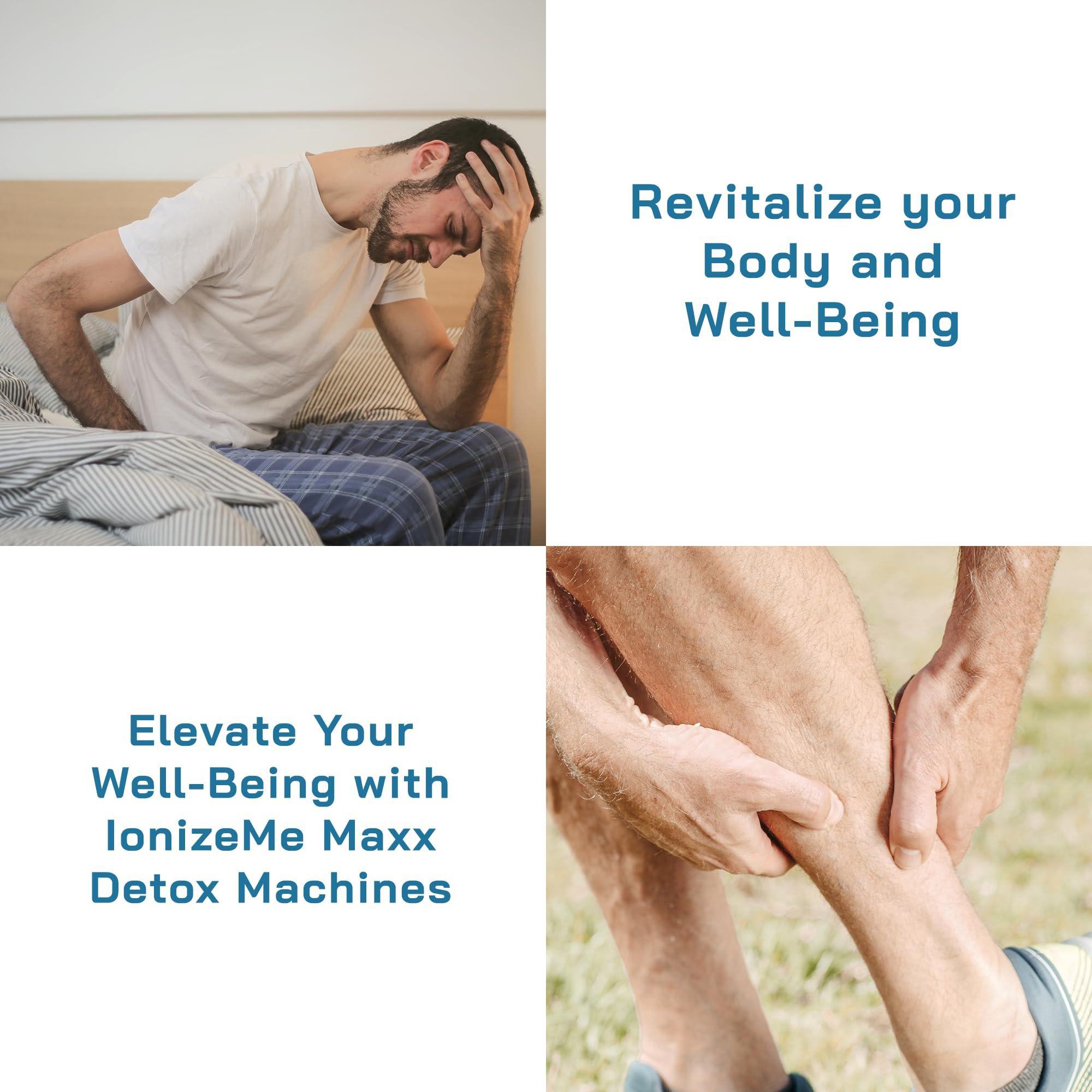 HEALTH AND MED.COM HEALTHandMED IonizeMe Maxx-Powerful 20 Volts, 2.5 Amperes Heavy Duty Ionic Foot Bath Detox Machine (Starter Package) with 5 Year Warranty and Detox Expert Phone Consultation | Made in USA