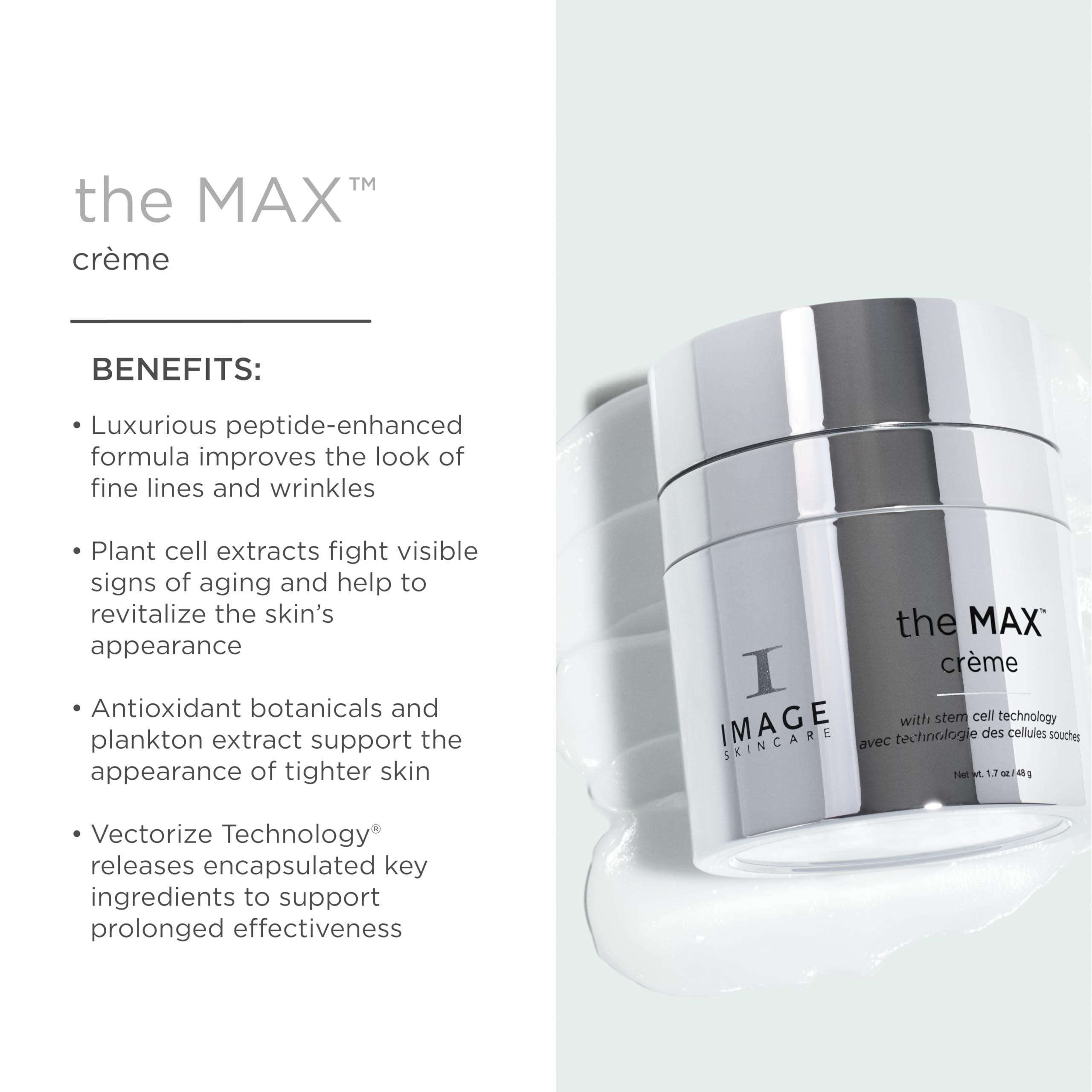 IMAGE Skincare IMAGE Skincare, the MAX Facial Cleanser + Night Repair Cream Set + Hydrating Facial Cleanser (4 fl oz + 1.7 oz + 1.7 oz)
