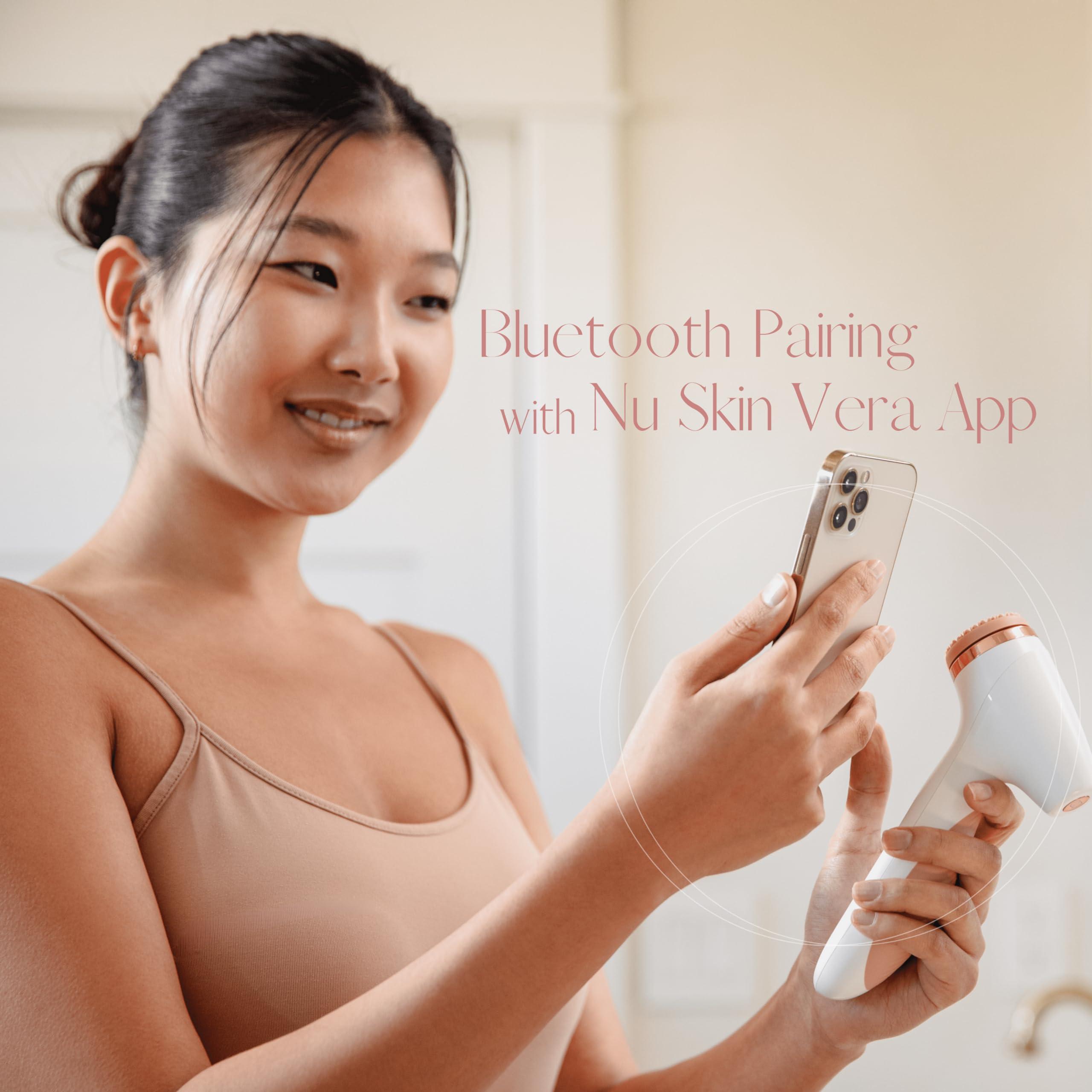 Nu Skin Nu Skin ageLOC LumiSpa iO System | Smart Skincare System, Facial Cleansing Device | Morning and Night Facial Cleansing Device | Daily Skin Care, Glowing Skin | Two-Minute Routine (Rose Gold)