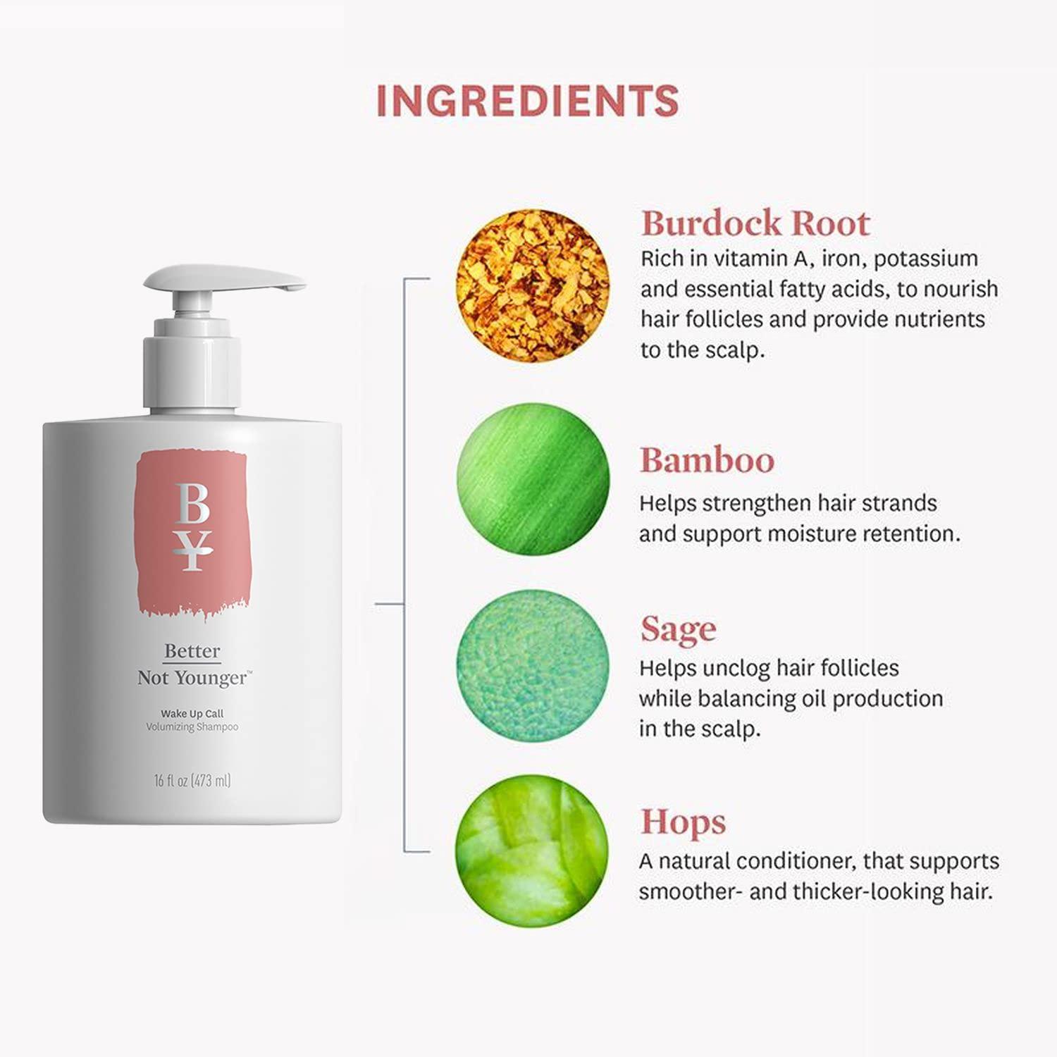 Better Not Younger Better Not Younger Wake Up Call Volumizing Shampoo and Conditioner Set, 16 Fl Oz.