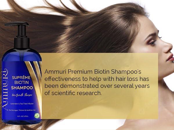 Ammuri Ammuri Biotin Hair Growth Shampoo & Conditioner - DHT Blocker, Anti-Dandruff, Hair Loss & Hair Thickening Shampoo for Oily Hair - Promotes Hair Growth