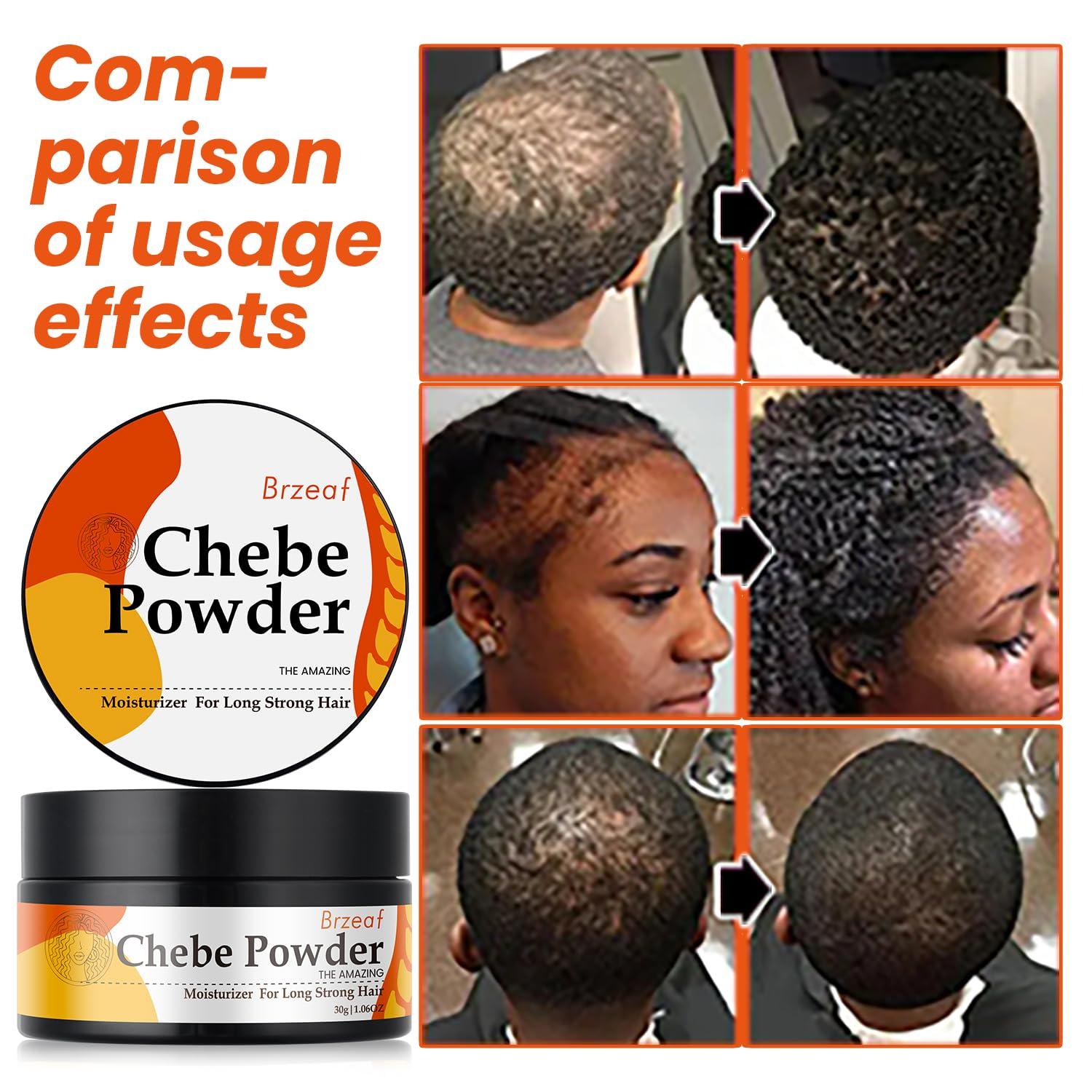 Brzeaf Brzeaf African Organic Chebe Powder Promotes Hair Growth - Super Moisturizing, Deter Hair Breakage & Deep Conditioning - 100% Natural ingredients
