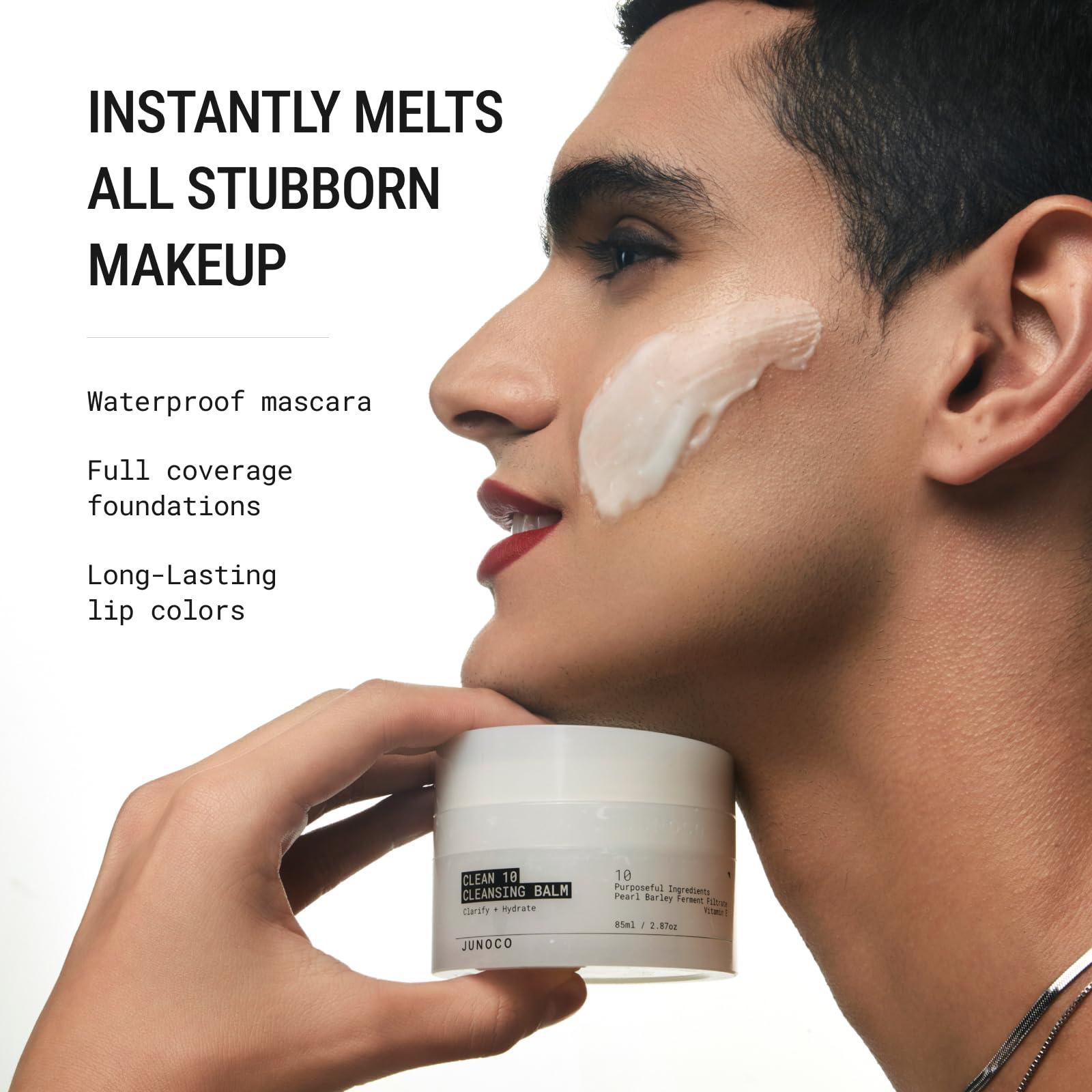 JUNO & Co. JUNO & Co. JADE Clean10 Cleansing Balm - Makeup Remover Balm - Effortlessly Removes Makeup & SPF - 2.87oz Makeup Remover Balm Set