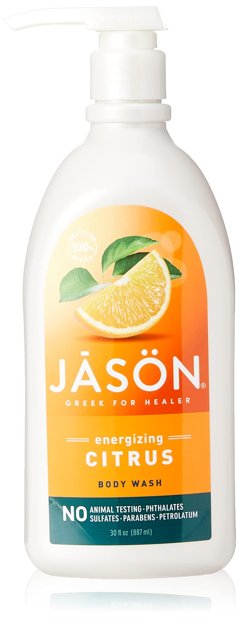 JASON JASON Natural Body Wash & Shower Gel, Revitalizing Citrus 30 Oz & Purifying Tea Tree 30 Oz