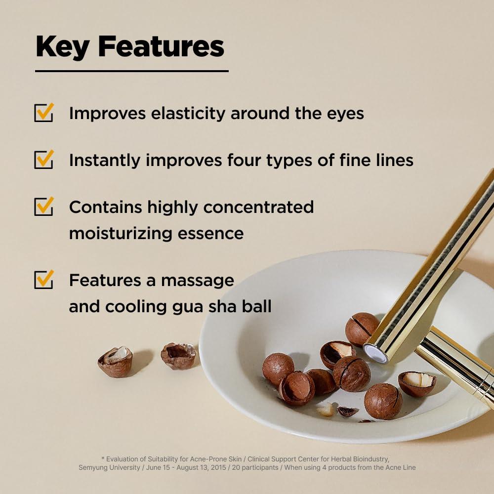 isoi ISOI Intensive Lifting Ampoule Stick 15ml (0.5 fl.oz) | Anti-Aging Wrinkle with Gua Sha Roller | Tighten and Rejuvenate Fine Lines with Bulgarian Rose Oil | Korean Skin Care