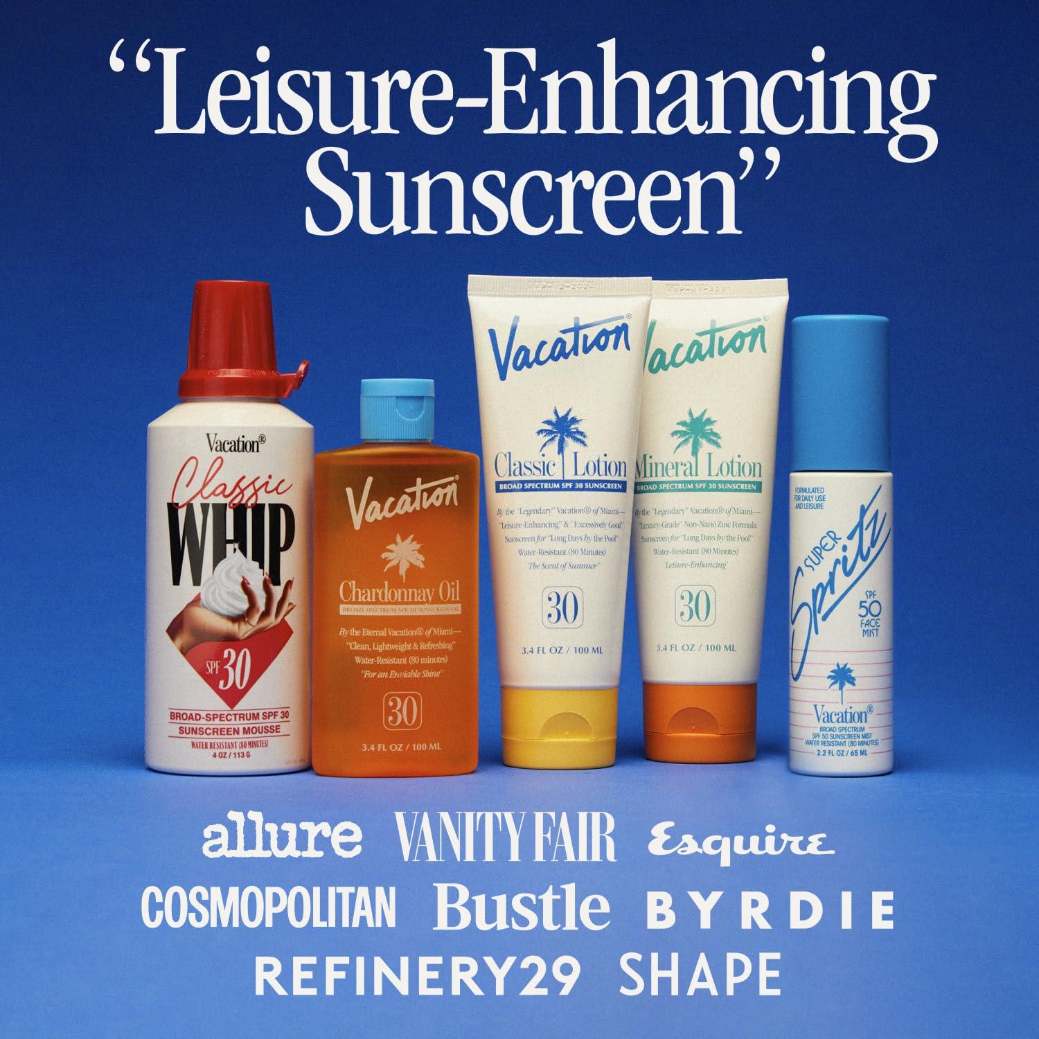 VACATION Vacation Super Spritz SPF 50 Face Mist & Air Freshener Bundle, Daily Face Sunscreen Spray, Clean & Lightweight Feel, Water-Resistant, Non-Comedogenic, Vegan, Travel Size, 2.2 Fl. Oz.