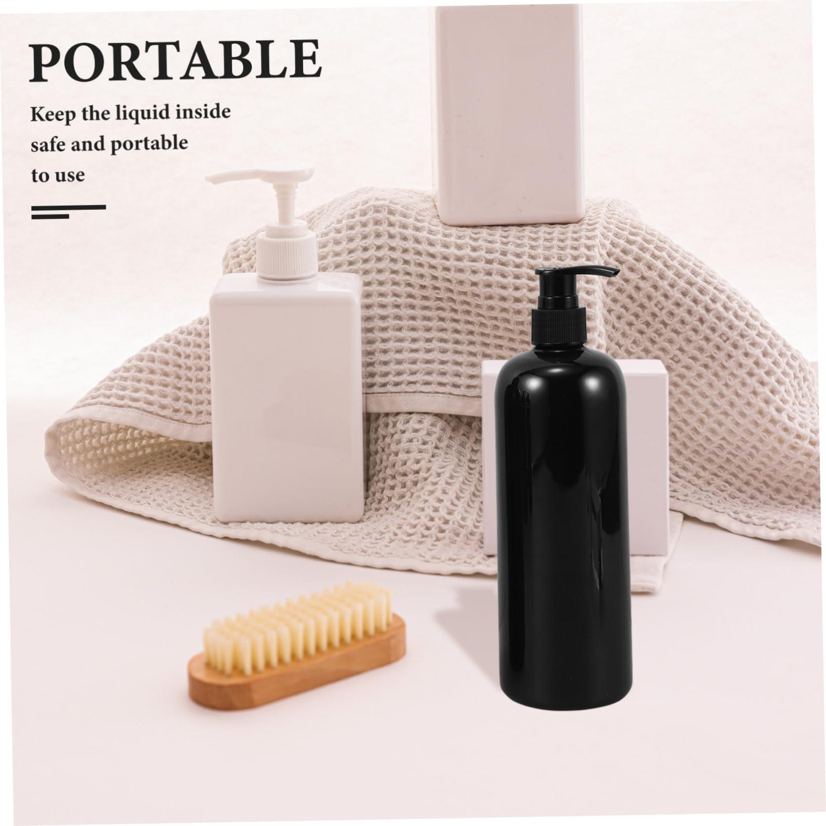 PRETYZOOM PRETYZOOM 4pcs Shampoo Bottle Body Wash Liquid Holder Squirty Bottles Shower Pump Dispenser Black Conditioner Black Glasses Liquid Dispenser Bottle Pump Bottles Accessories Travel Lotion