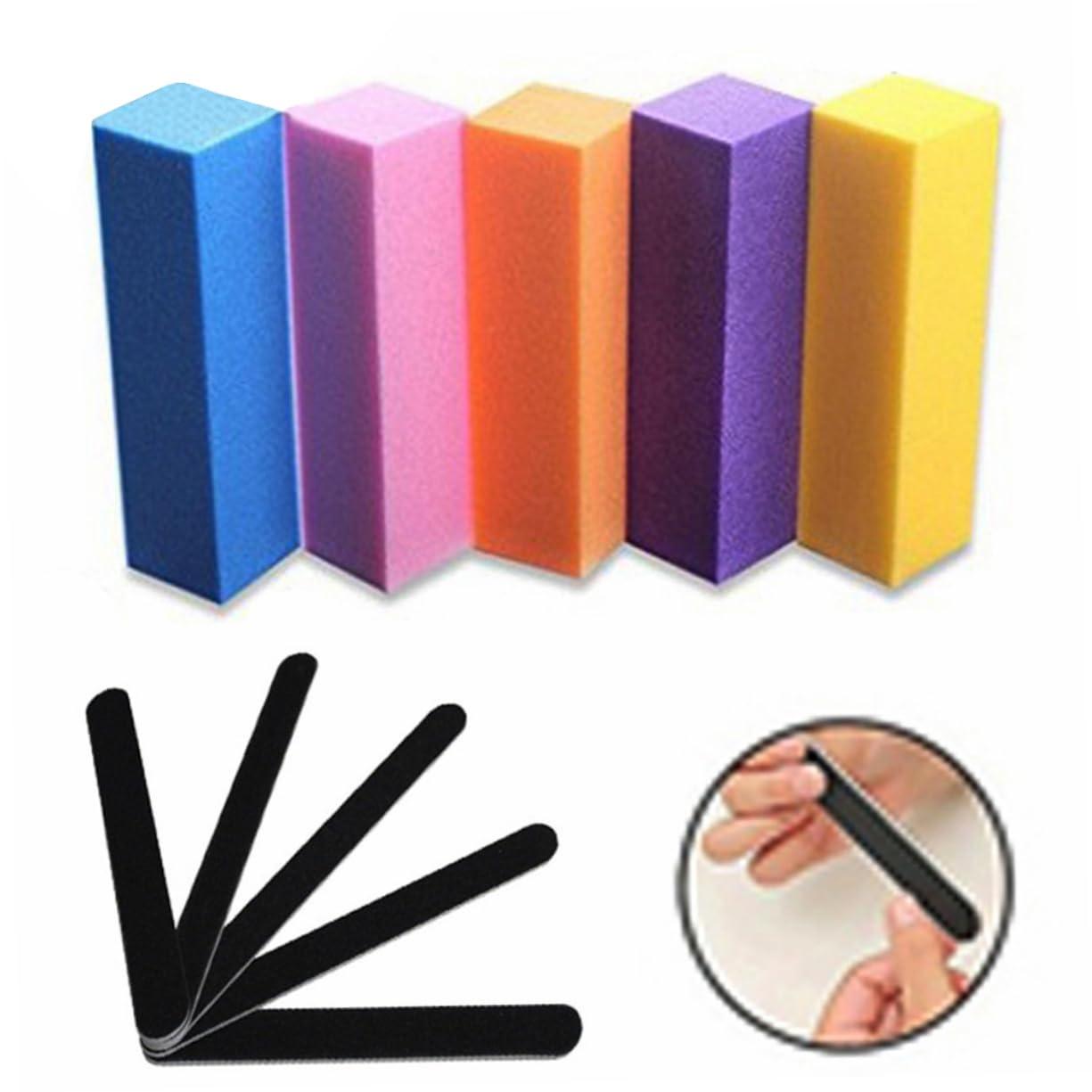 Beatifufu Beatifufu Essential Nail Sets Complete Manicure Kit Nail Files Buffer Blocks and Shine Polishing Tools