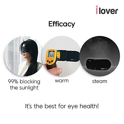 I lover Ilover Eye Mask for Sleeping sandalwood Scent 10 Sheet Warm Steam, Traveling, Relaxing and Tiredness Instantly Warm Helps Eye injuries, relieves dry eyes.