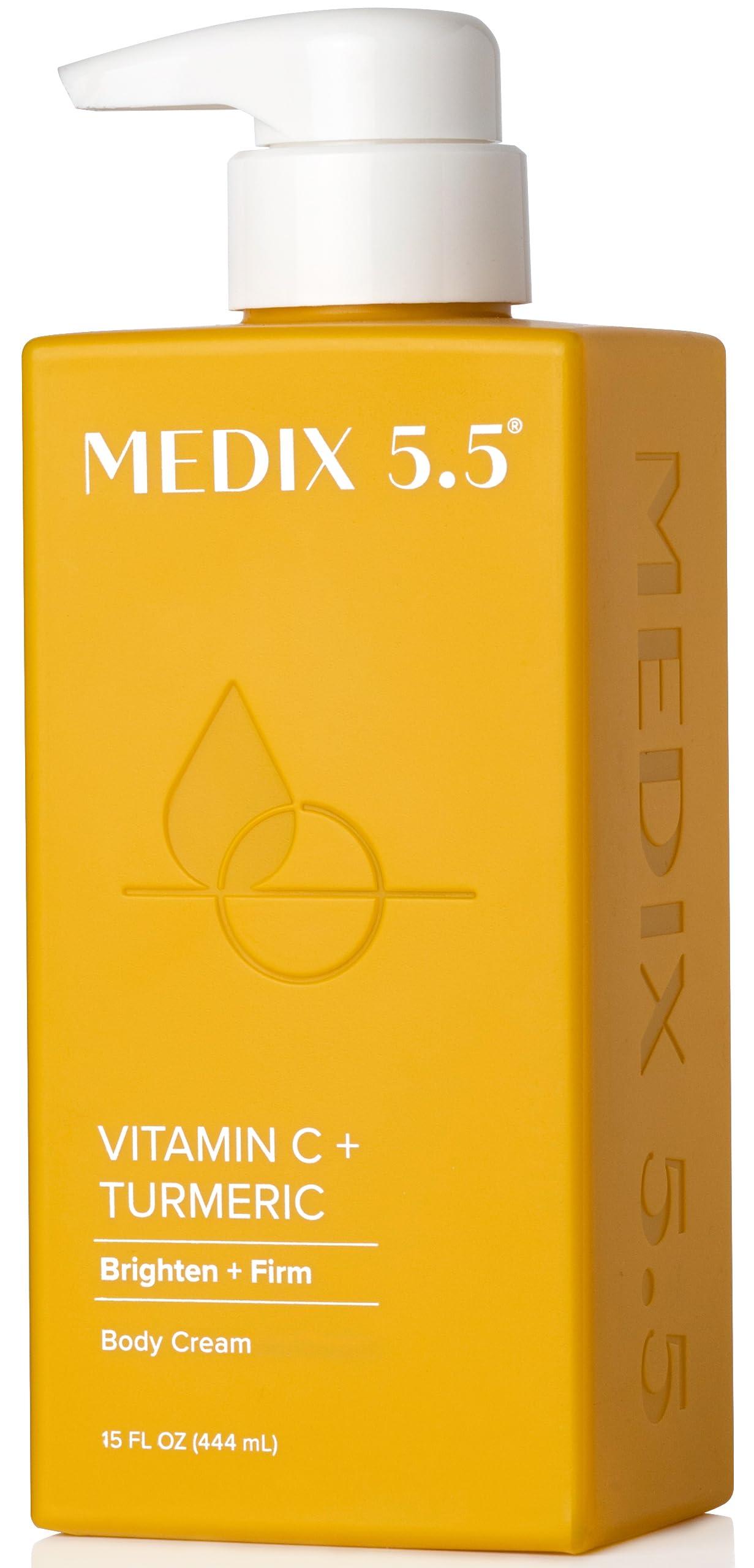 Medix 5.5 MEDIX 5.5 Vitamin C Cream Face Lotion & Body Lotion Moisturizer | Anti Aging Skin Care Firming & Brightening Cream Diminishes The Look Of Uneven Skin Tone, Age Spots, & Sun Damaged Dry Skin, 15 Fl Oz