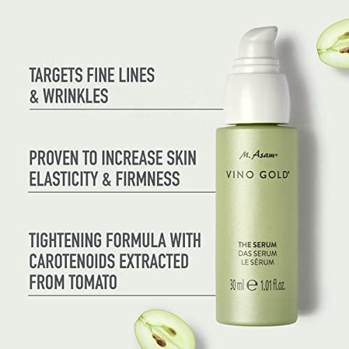 M. Asam M. Asam VINO GOLD Face Serum - reduces lines & wrinkles, increases elasticity & firmness of the skin, face moisturizer with carotenoids from tomato, anti-aging, vegan facial care, 1.01 Fl Oz