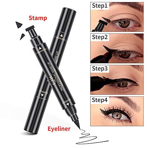 Magik Magik QIC Winged Eyeliner Stamp Waterproof Long Lasting Liquid Eye Pen Makeup Tool Kit (#2 Big Stamp)