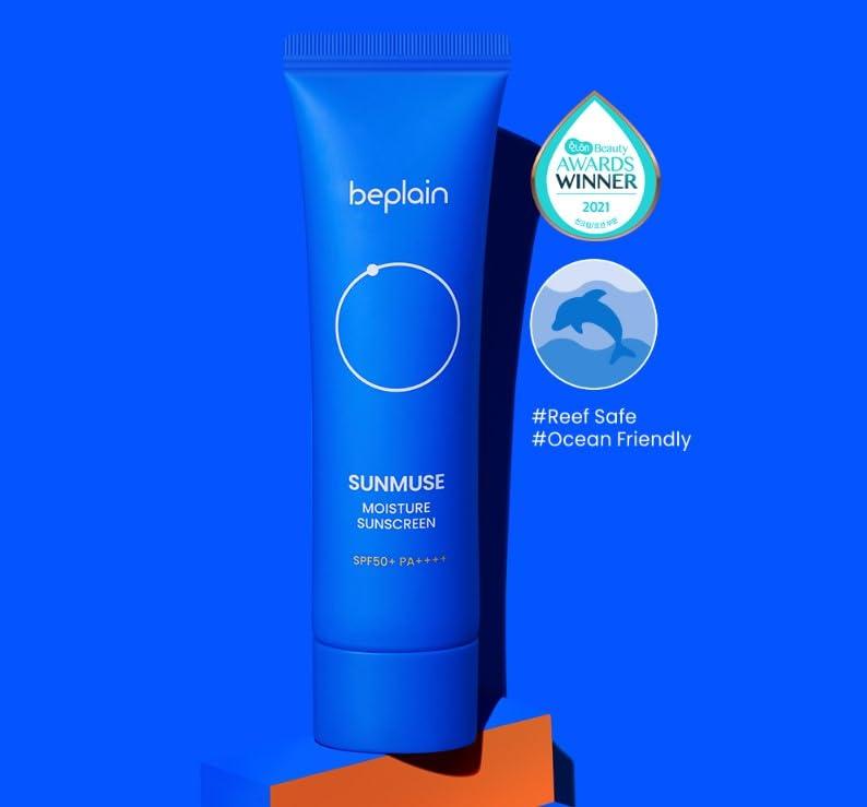 Generic Generic TNB beplain sunmuse moisture sunscreen,50ml+20ml (Ocean-Friendly, Vegan, SPF50+ PA++++), Made in Korea