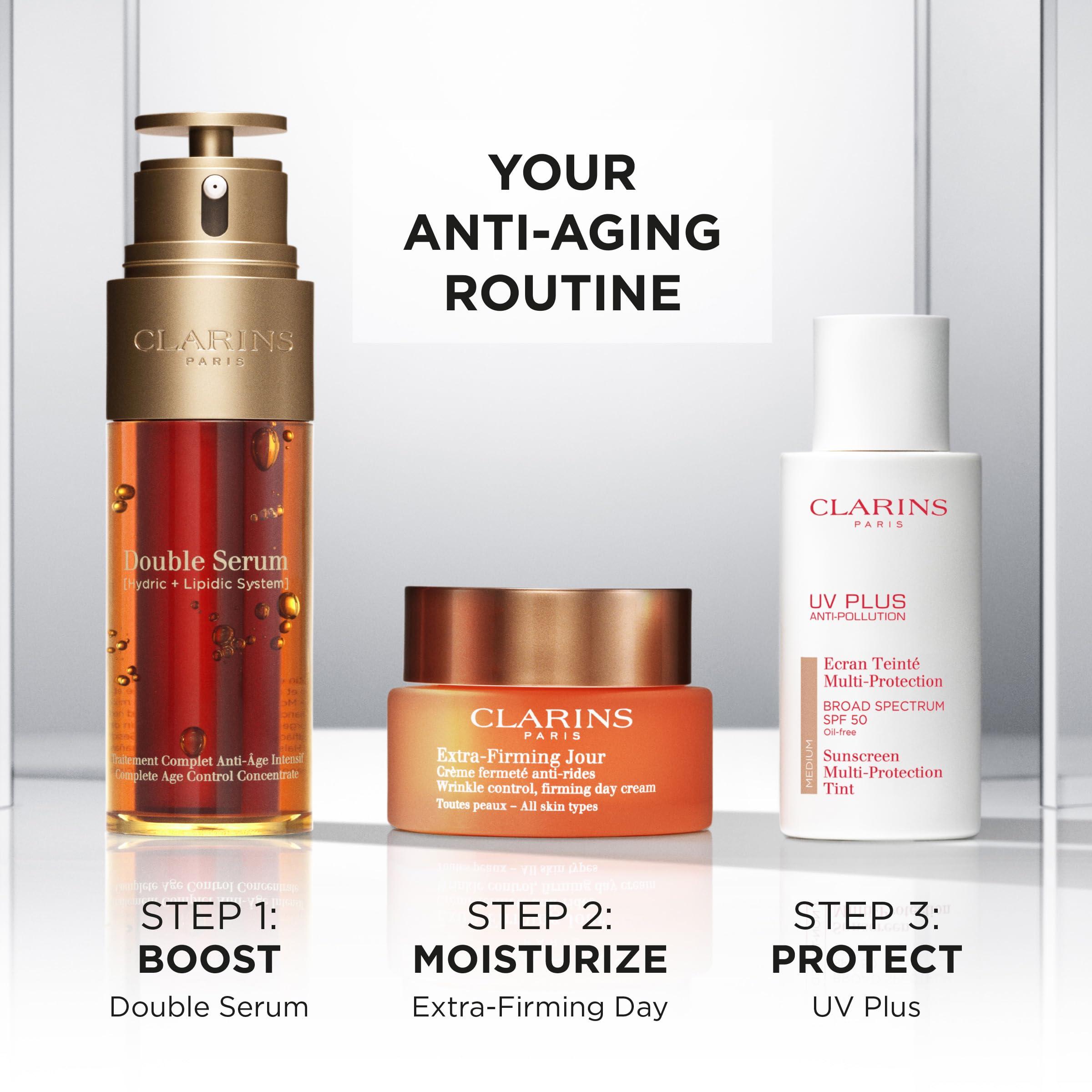 Clarins Clarins NEW UV Plus Anti-Pollution, Broad Spectrum SPF 50 Tinted Face Sunscreen | Sheer Finish | Lightweight and Oil-Free | Triple Protection From UVA/UVB Rays, Free Radicals and Pollutants