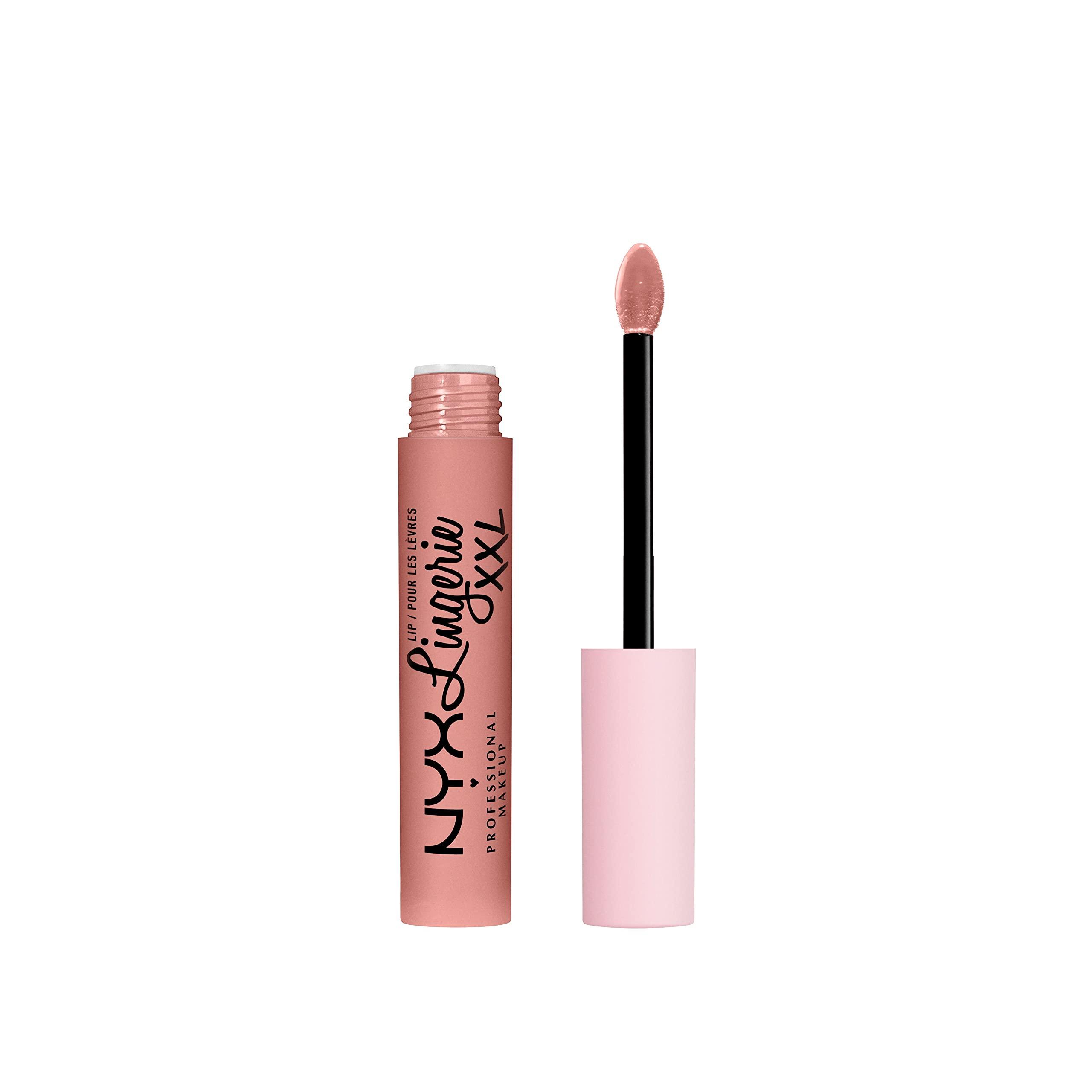 NYX PROFESSIONAL MAKEUP NYX PROFESSIONAL MAKEUP Lip Lingerie XXL Matte Liquid Lipstick Bundle - Strip\'d Down (Coral Beige) & Undress\'d (Pink Nude)