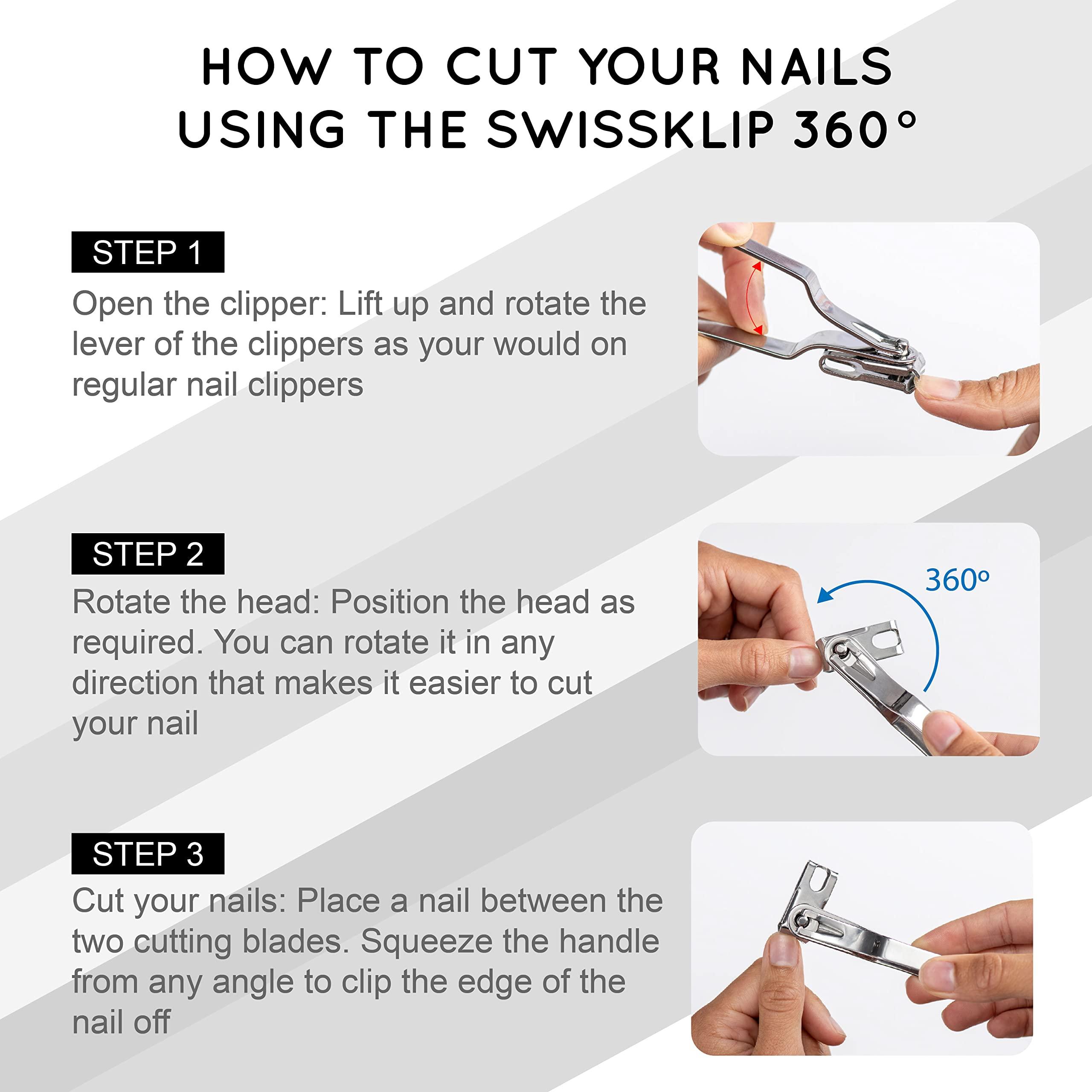 Swissklip Swissklip Heavy Duty Toenail Clippers for Seniors Thick Toenails I Professional Nail Clippers for Ingrown Toenail I nail clippers for men I well suited as finger nail clippers adult