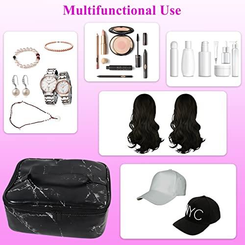 Goklmn Goklmn Wig Storage Box,Portable Wig Box Wig Storage for Multiple Wigs,Wig Travel Case Travel Makeup Case for Men & Women