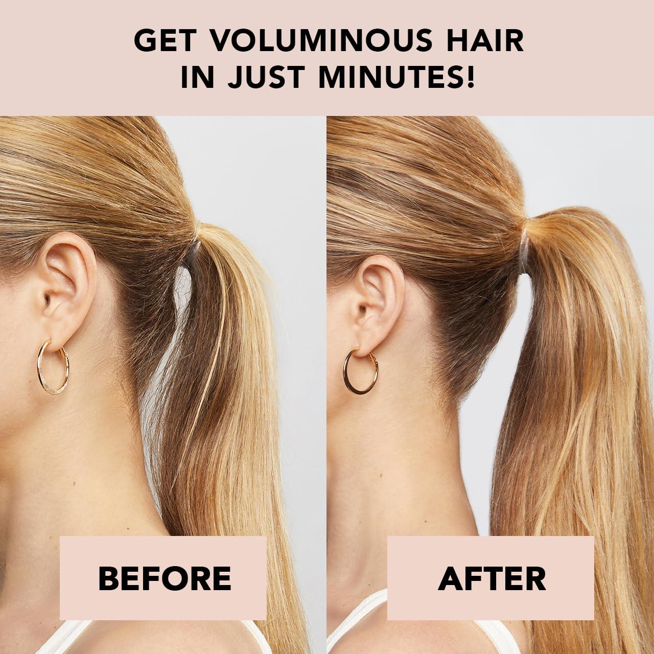 Kitsch Kitsch PONYFULL Hair Volumizer Tool - Adds Lift and Style To Your Ponytail | Hair Bun Maker for Women | Includes 3 No Snag Elastic Ties- Ideal for Daily Use or Any Occasion - (Blonde)