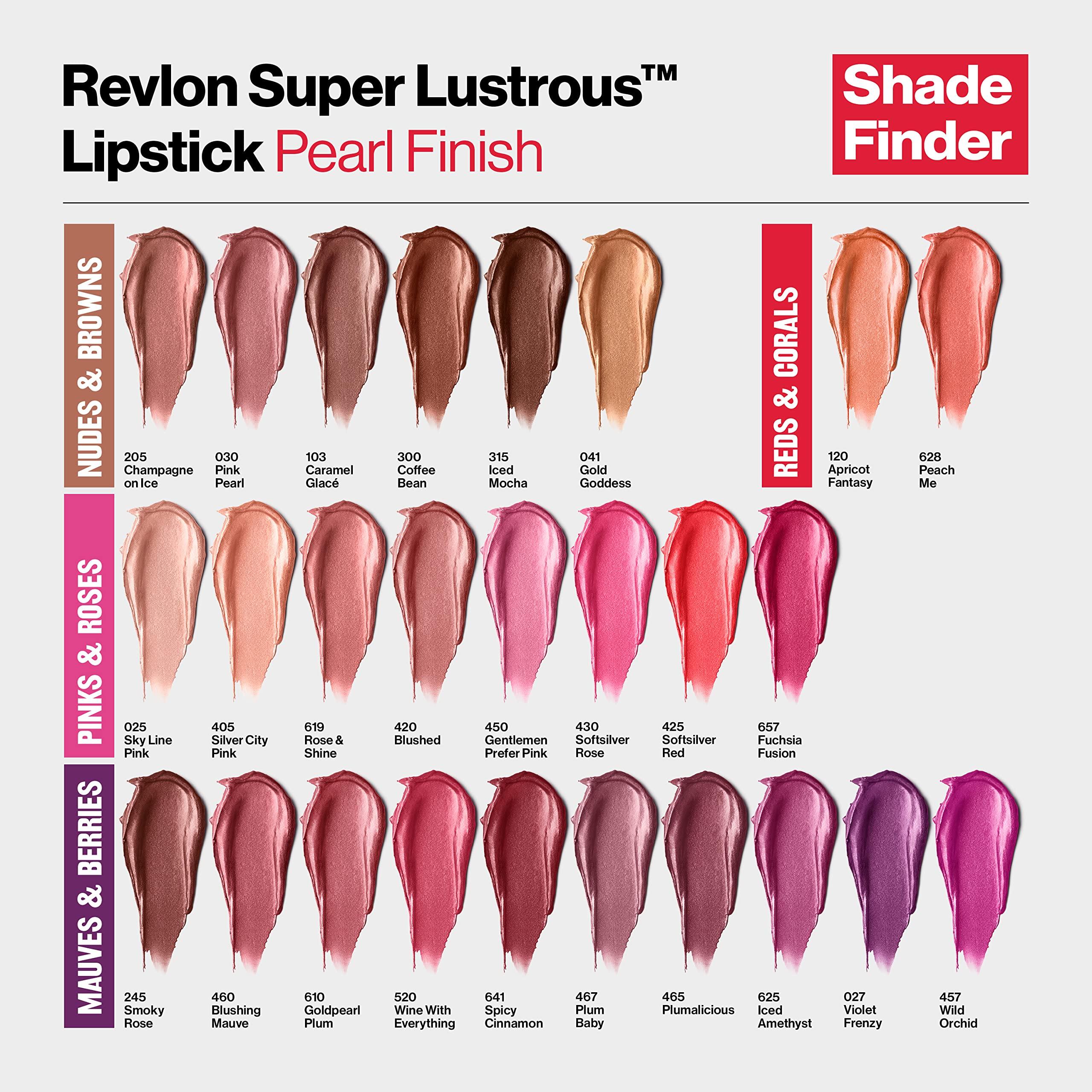REVLON Revlon Super Lustrous Lipstick, Creamy Formula For Soft, Fuller-Looking Lips, Moisturized Feel, 027 Violet Frenzy, 0.15 oz