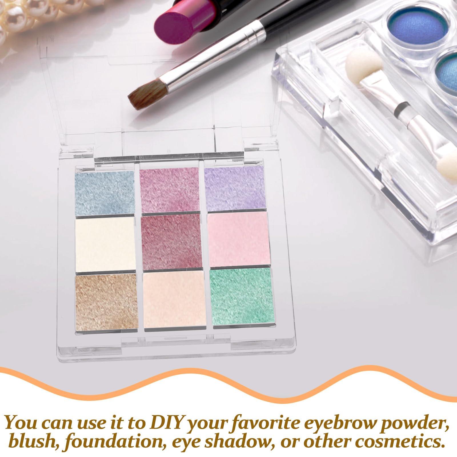 Healifty Healifty 2pcs Empty Lipstick Palette 9 Grids Diy Eyeshadow Powder Blush Lipstick Palette Empty Highlighters Container for Women