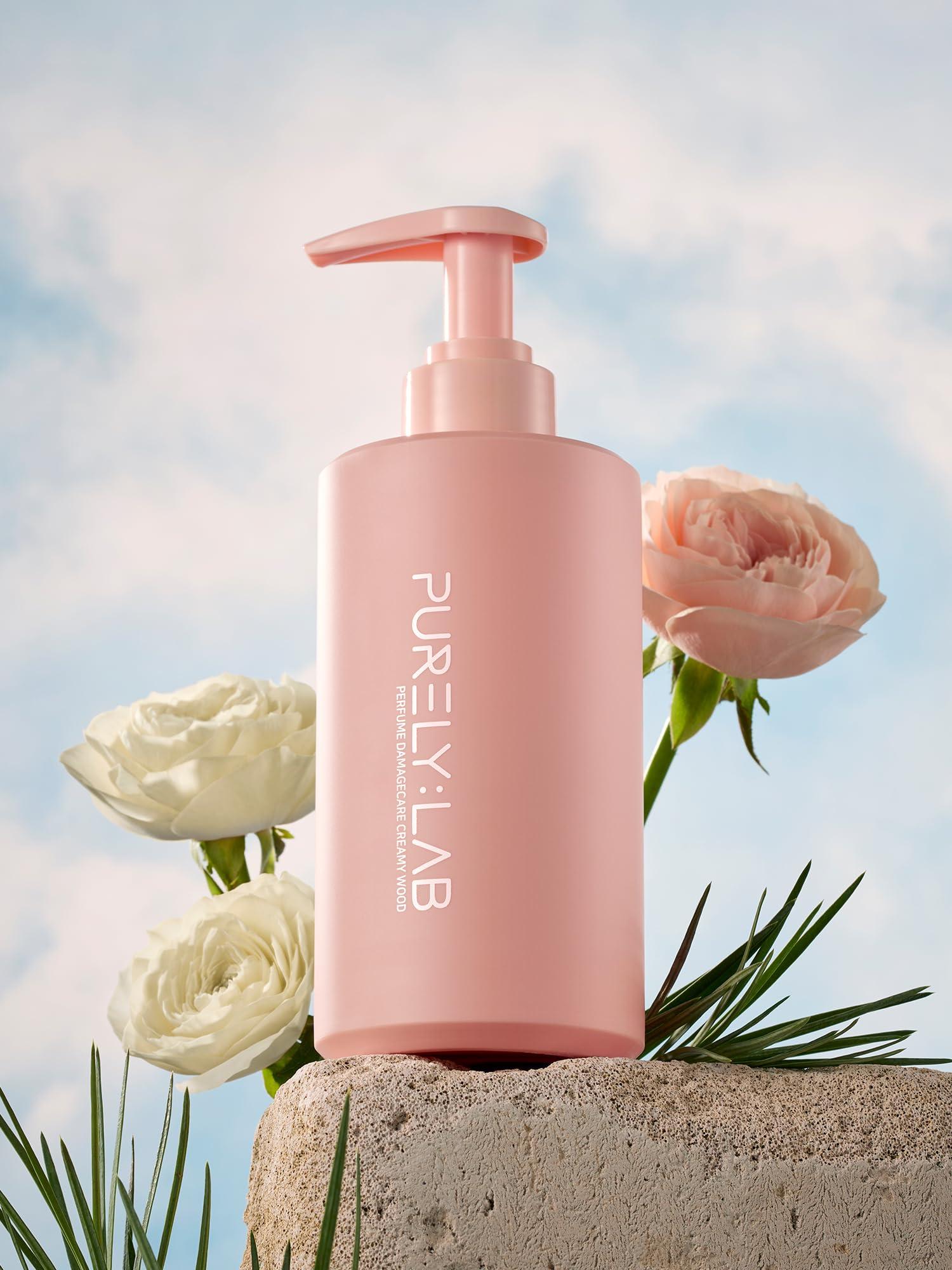 PURELY:LAB PURELY:LAB Perfume Damage Care Shampoo Creamy Wood Hair Growth Shampoo for Men and Women Fragrant shampoo,hair loss shampoo,dameged hair care16.9 fl oz / 500ml