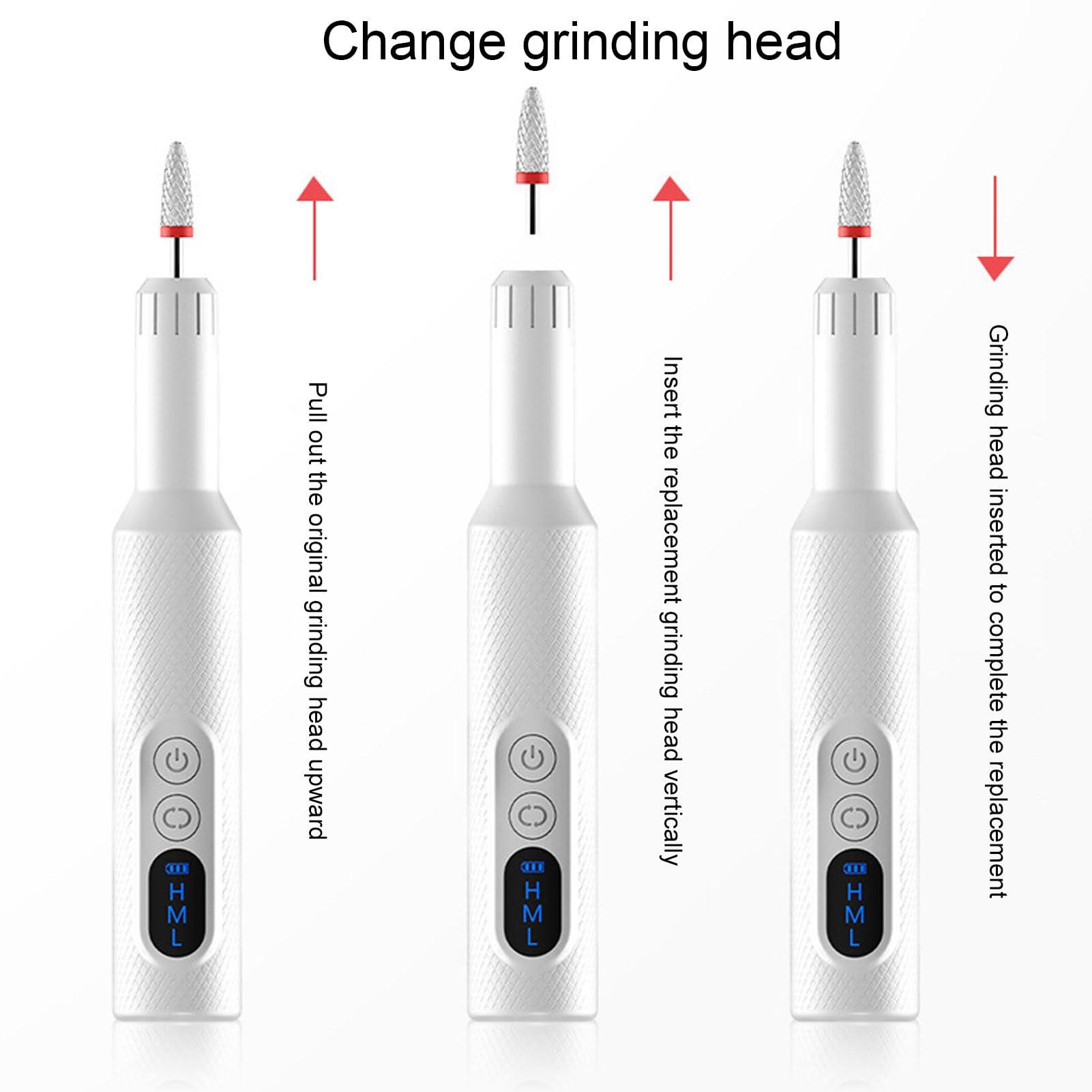 Enlybee Professional Nail Care Drill Set - USB Rechargedable, Portable, 3 - Speed Adjustable for Manicure Pedicure Exfoliation