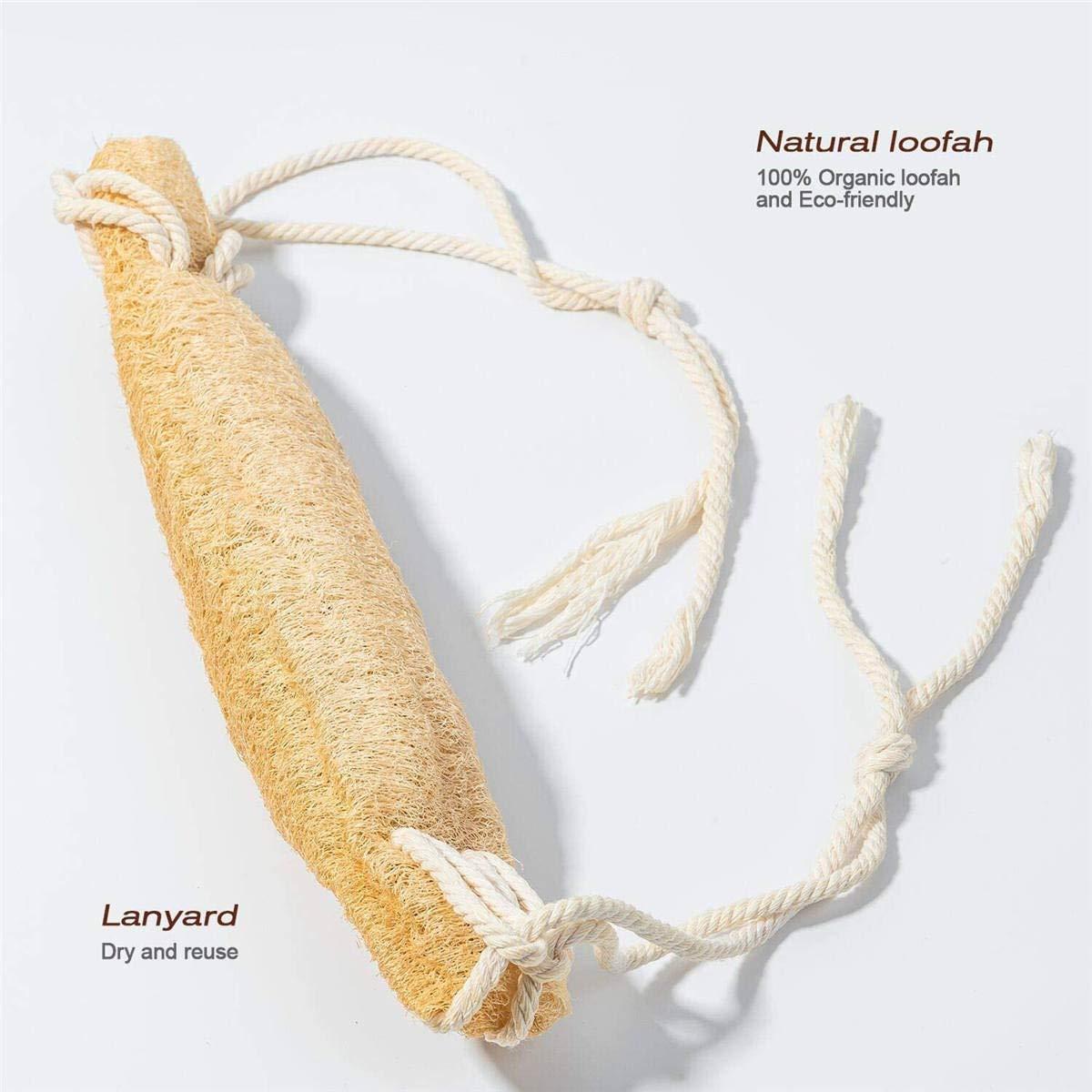 AnHua AnHua 1Pc Natural entire root Loofah bath towel Luffa sponge customize cleanner soap bath skin brush scrubber spongy Clean tool