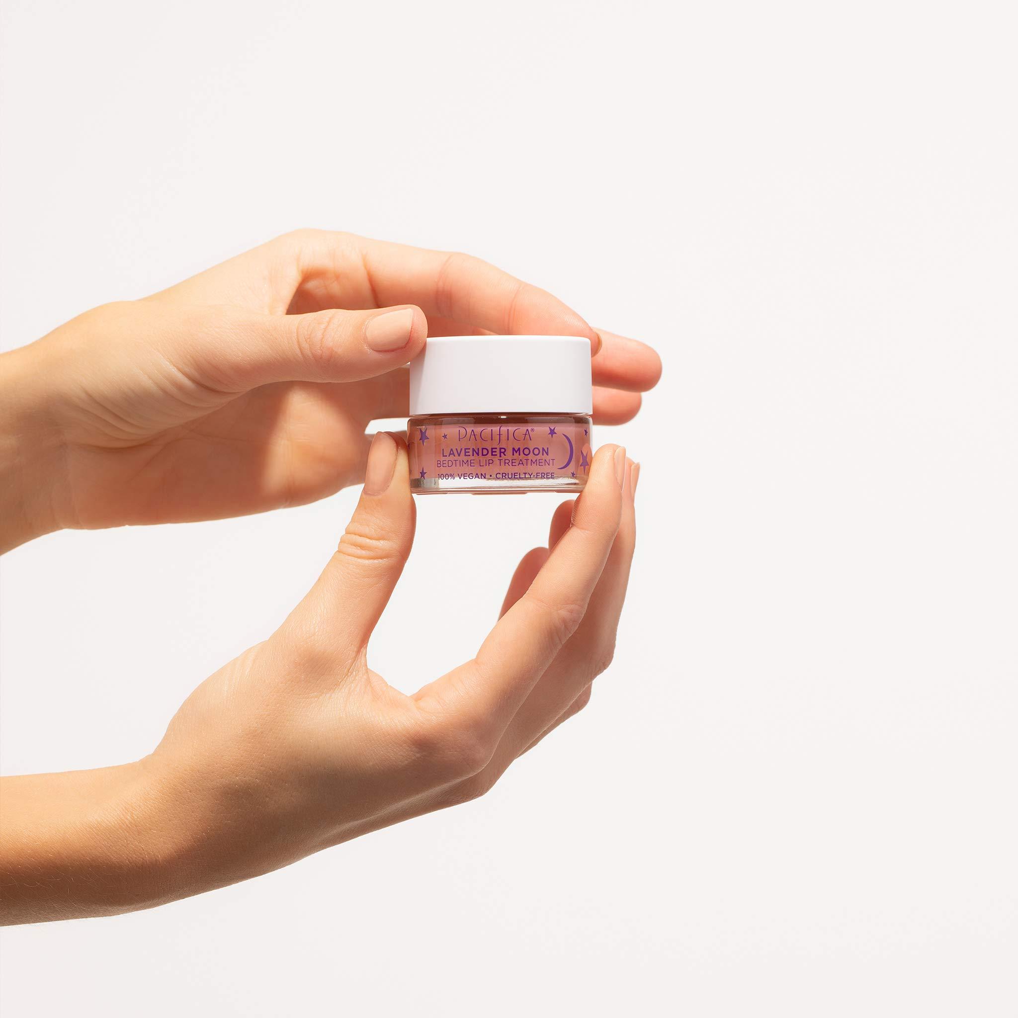 Pacifica Pacifica Beauty, Lavender Moon Bedtime Lip Treatment, Lip Mask for Chapped, Cracked, Dry, Wrinkled Lips, 100% Vegan and Cruelty Free , Clear , 0.63 Ounce (Pack of 1)