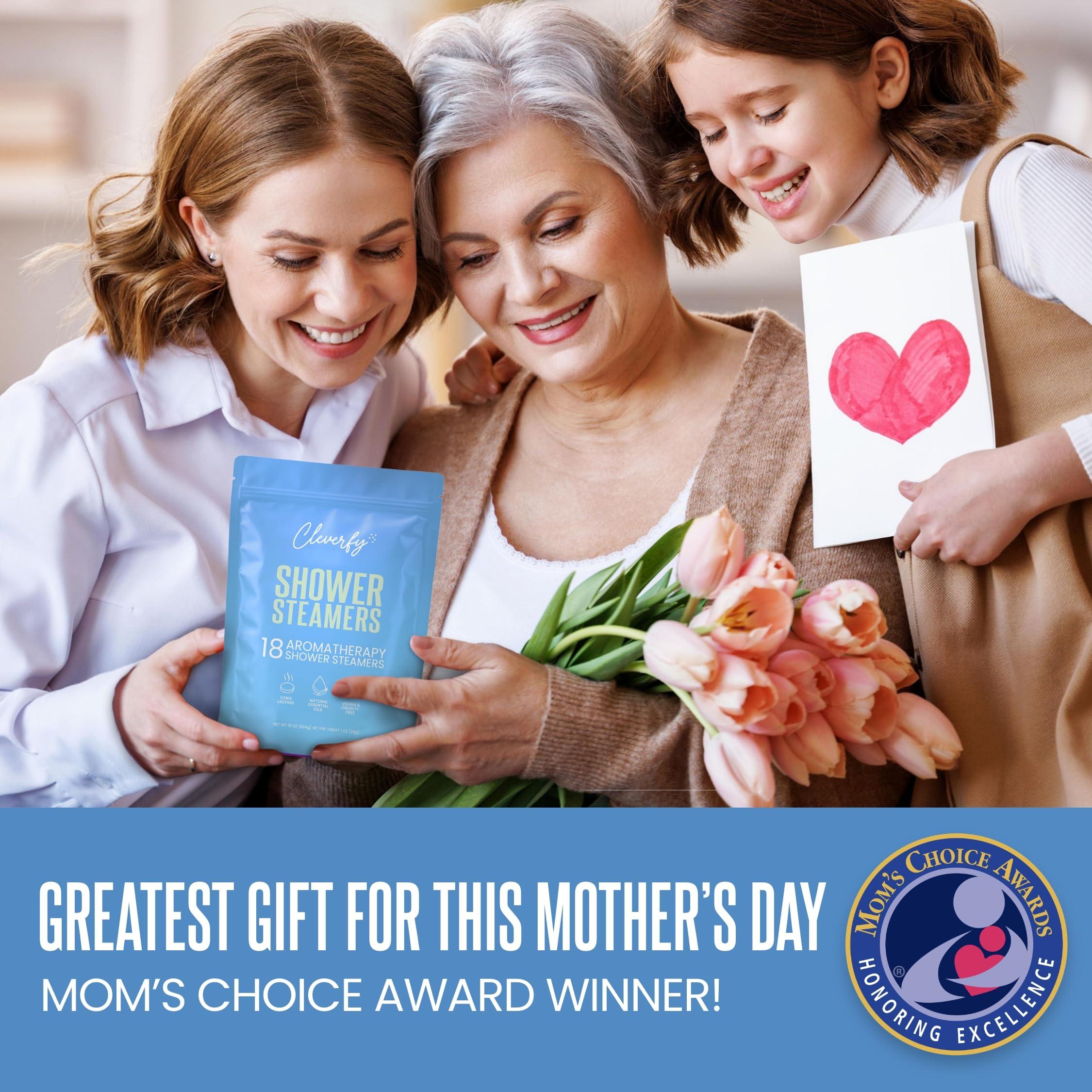 CLEVERFY Cleverfy Shower Steamers for Aromatherapy - Blue Variety Set of 18 Shower Bombs