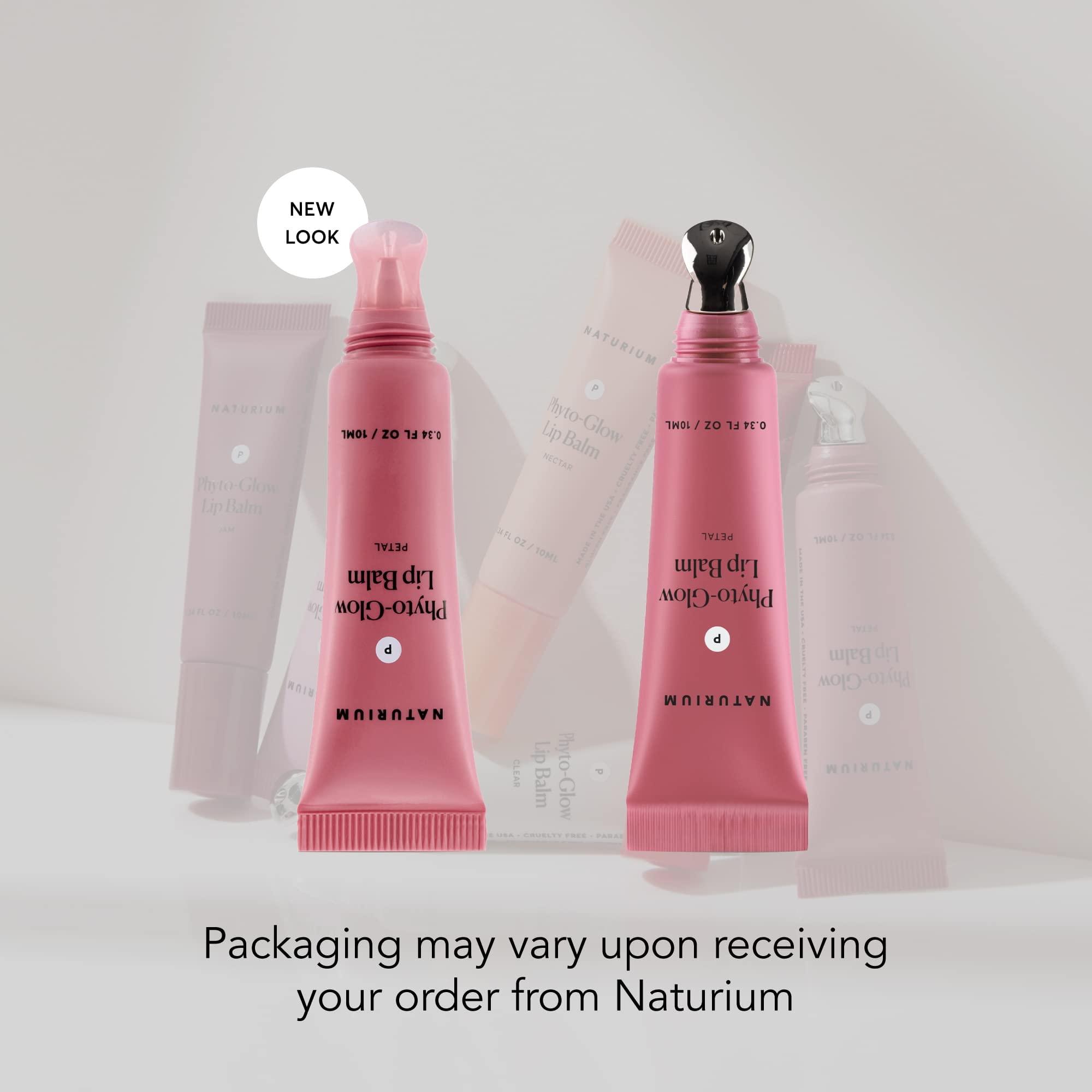 Naturium Naturium Phyto-Glow Lip Balm, Hydrating Lip Care with a Glossy Finish, 0.34 oz (Petal)